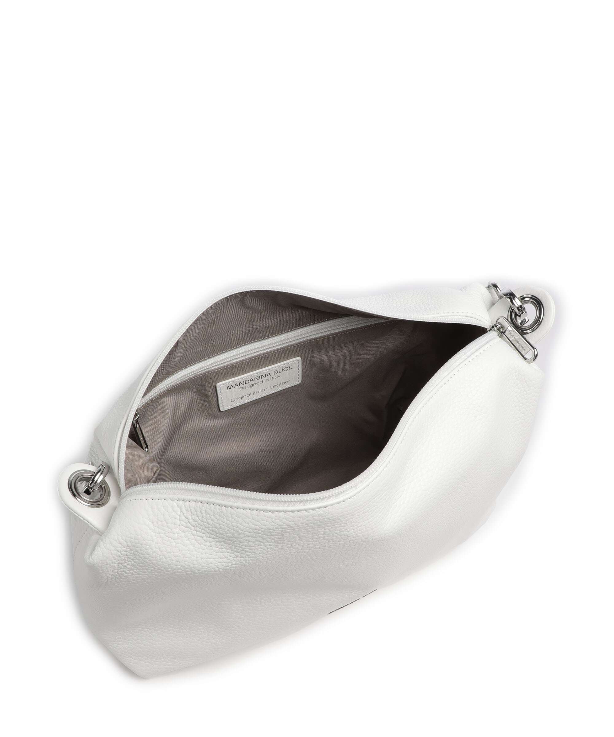 Mandarina Duck Mellow Leather Shoulder bag blanc - Image 5