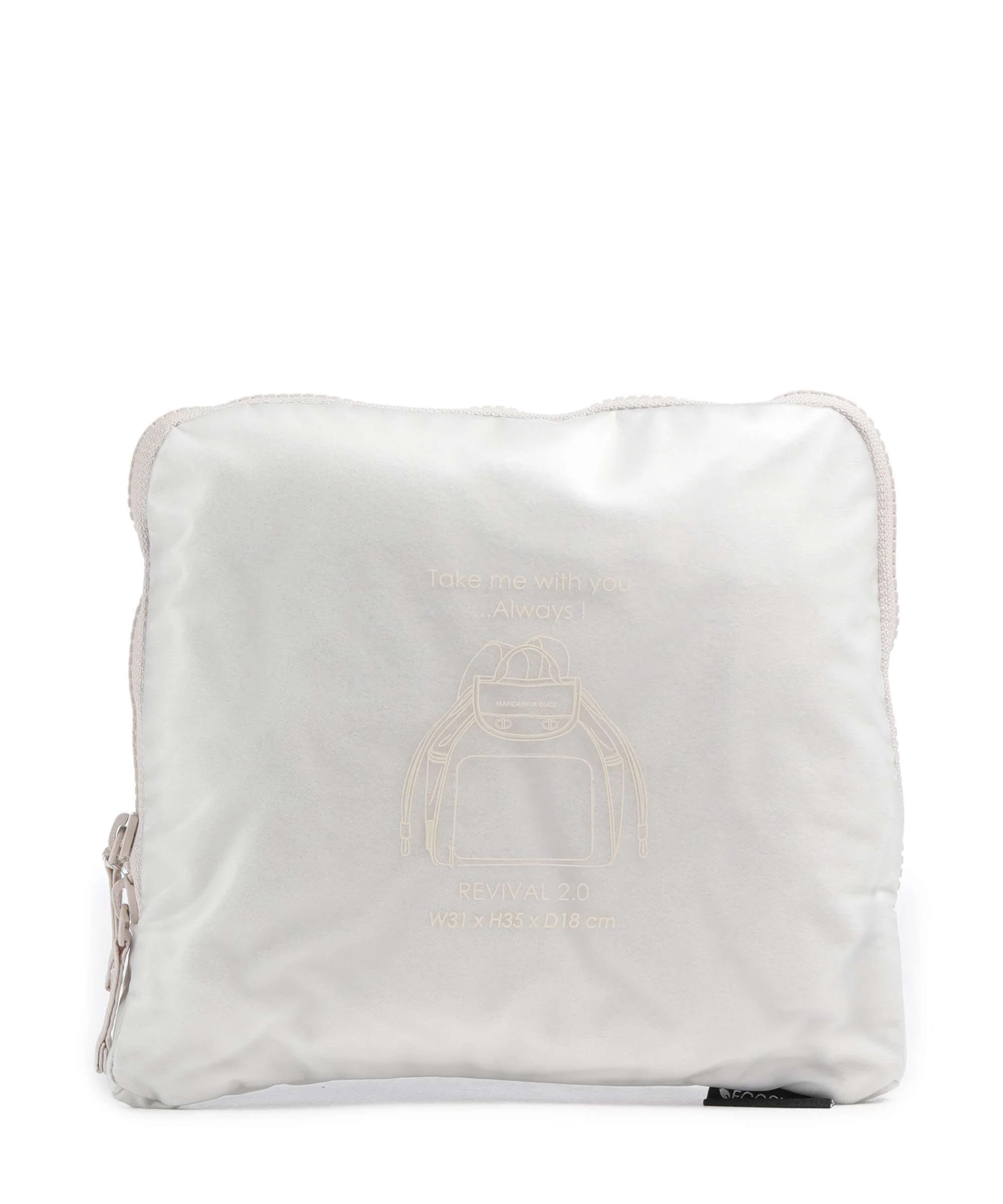 Mandarina Duck Revival 2.0 Backpack white mocha - Image 6