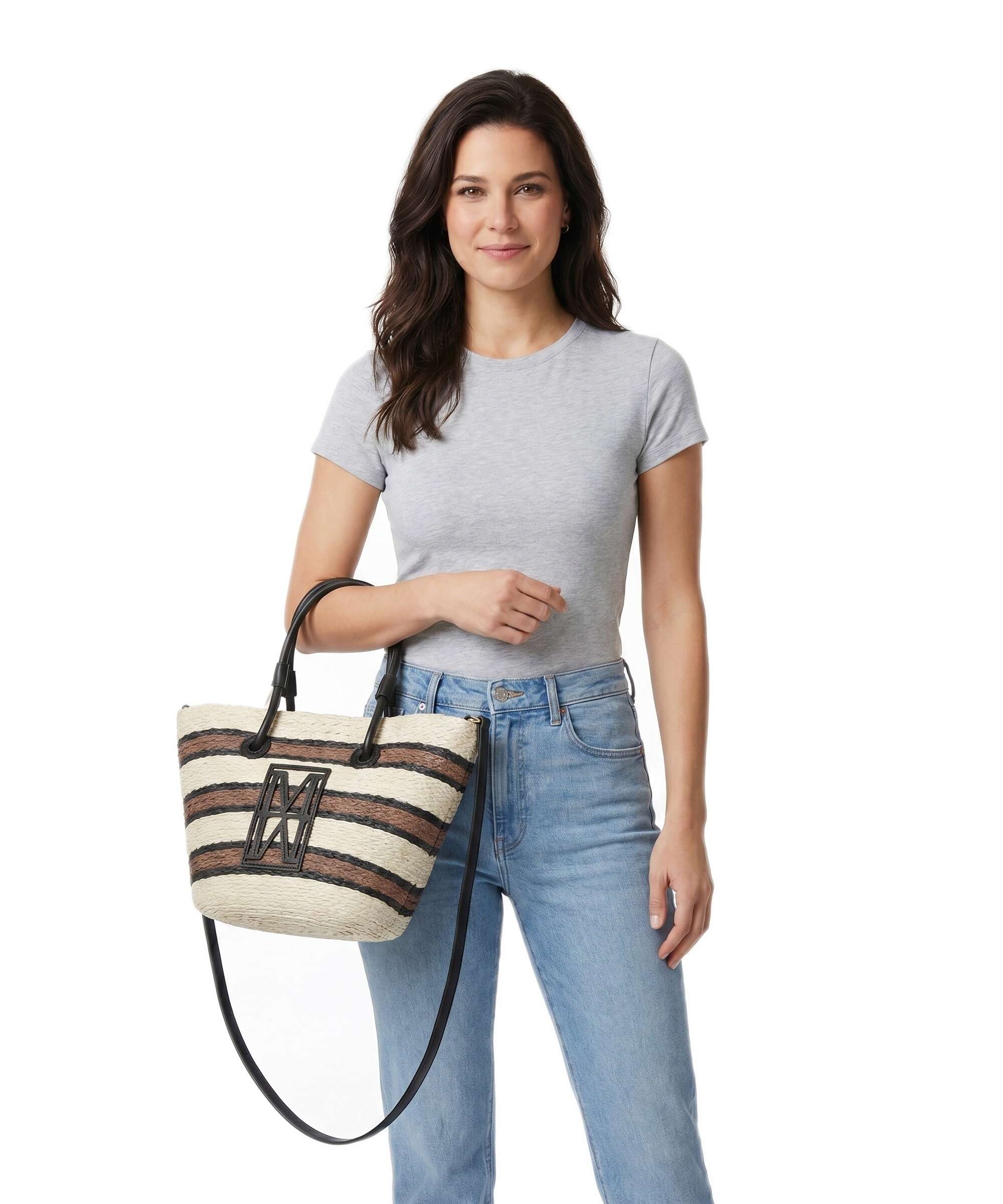 Marc O'Polo Joana Tote bag light raffia - Image 3