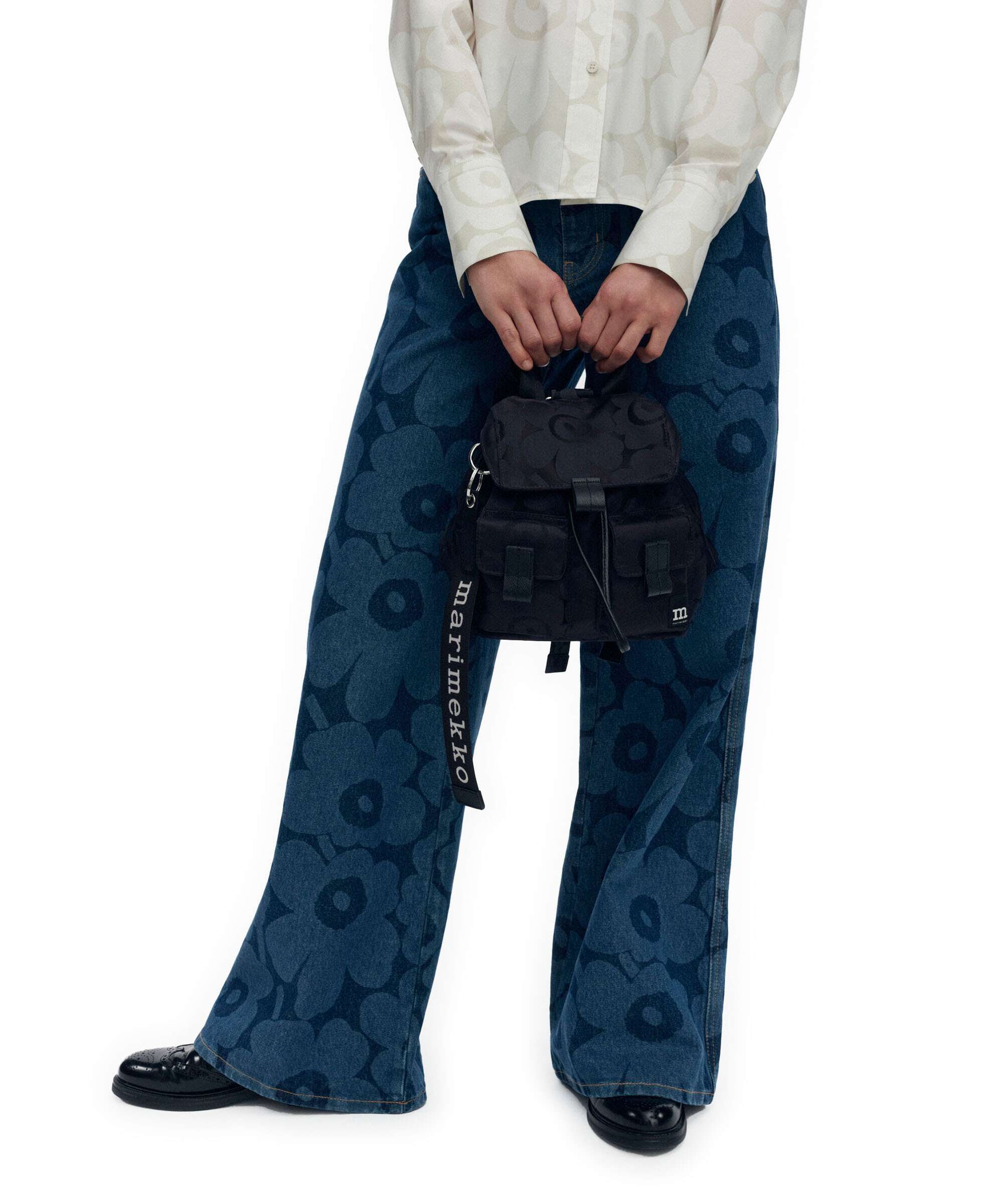 Marimekko Everything Unikko S Backpack blue/dark blue - Image 3