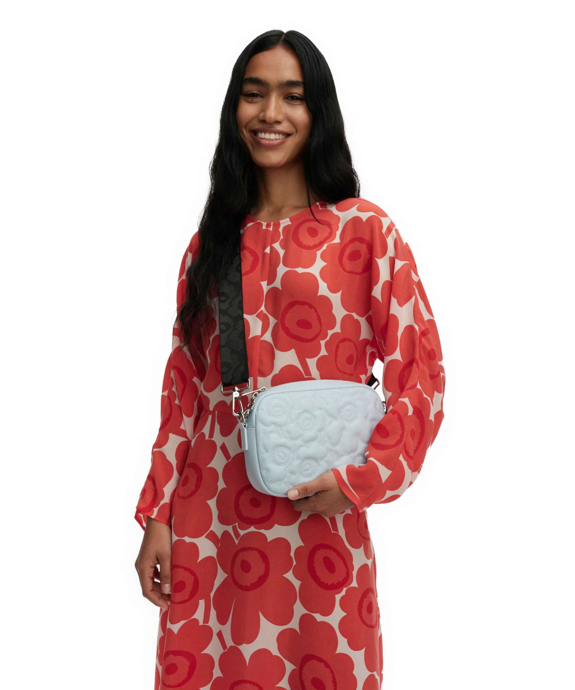 Marimekko Gratha Unikko Crossbody bag light blue - Image 3