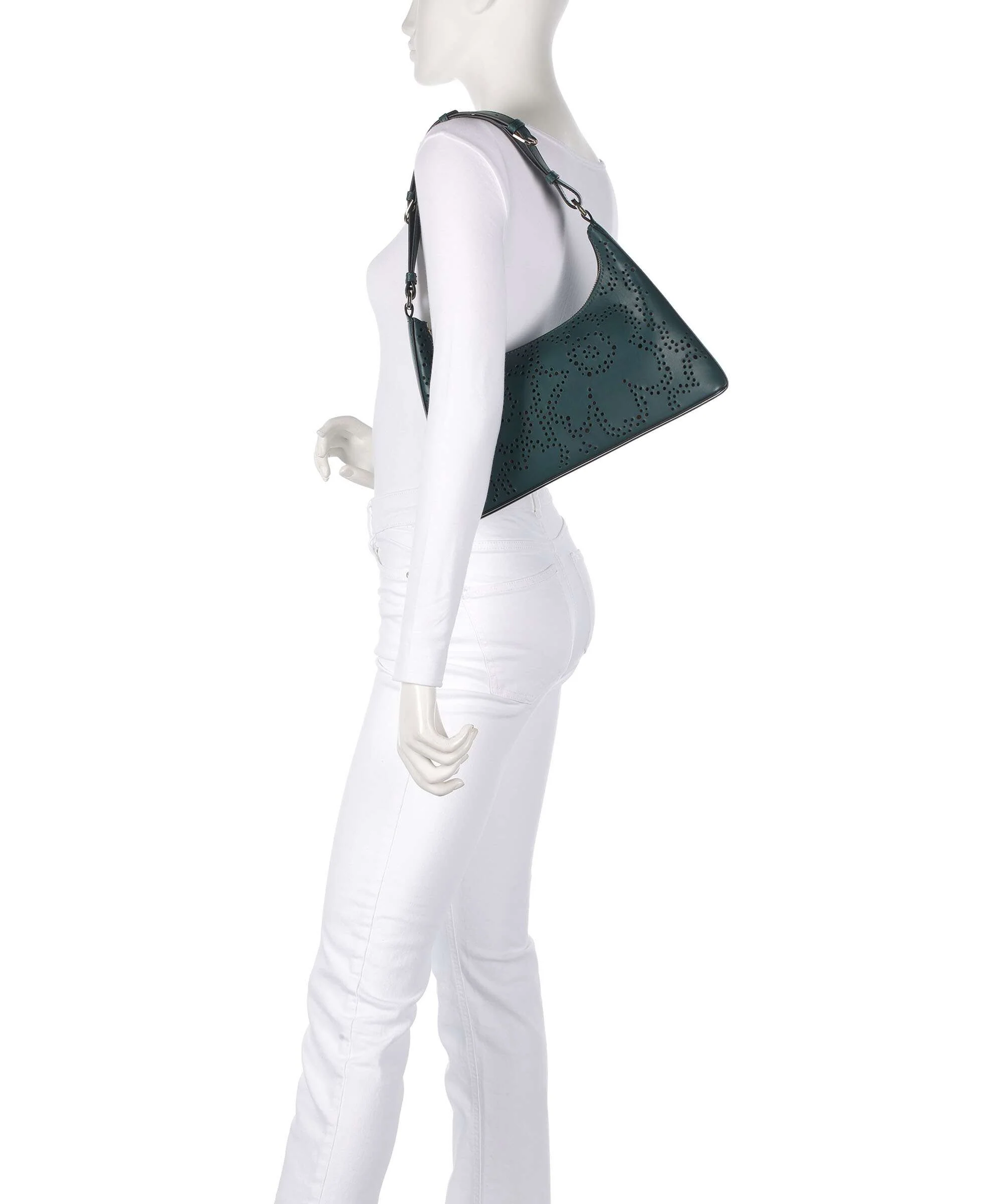 Marimekko Imprint Unikko Shoulder bag dark green - Image 3