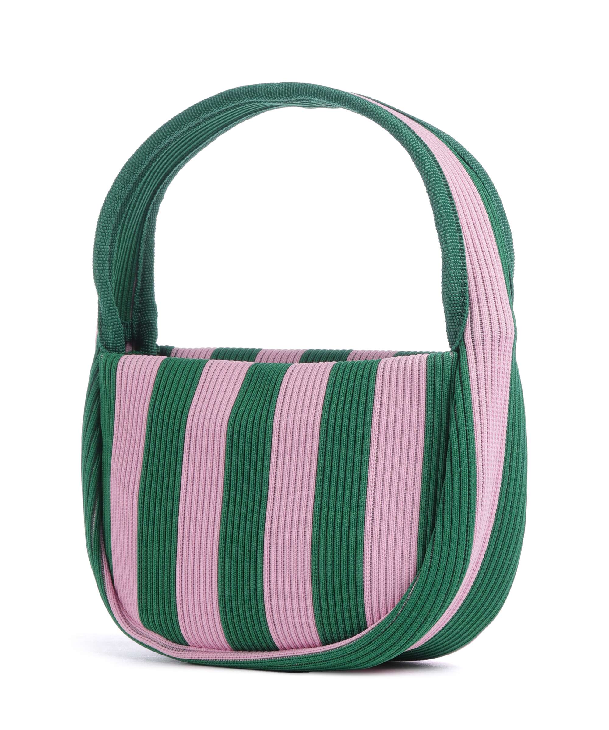 Marimekko Knitted Merirosvo Handbag pink/dark green - Image 2