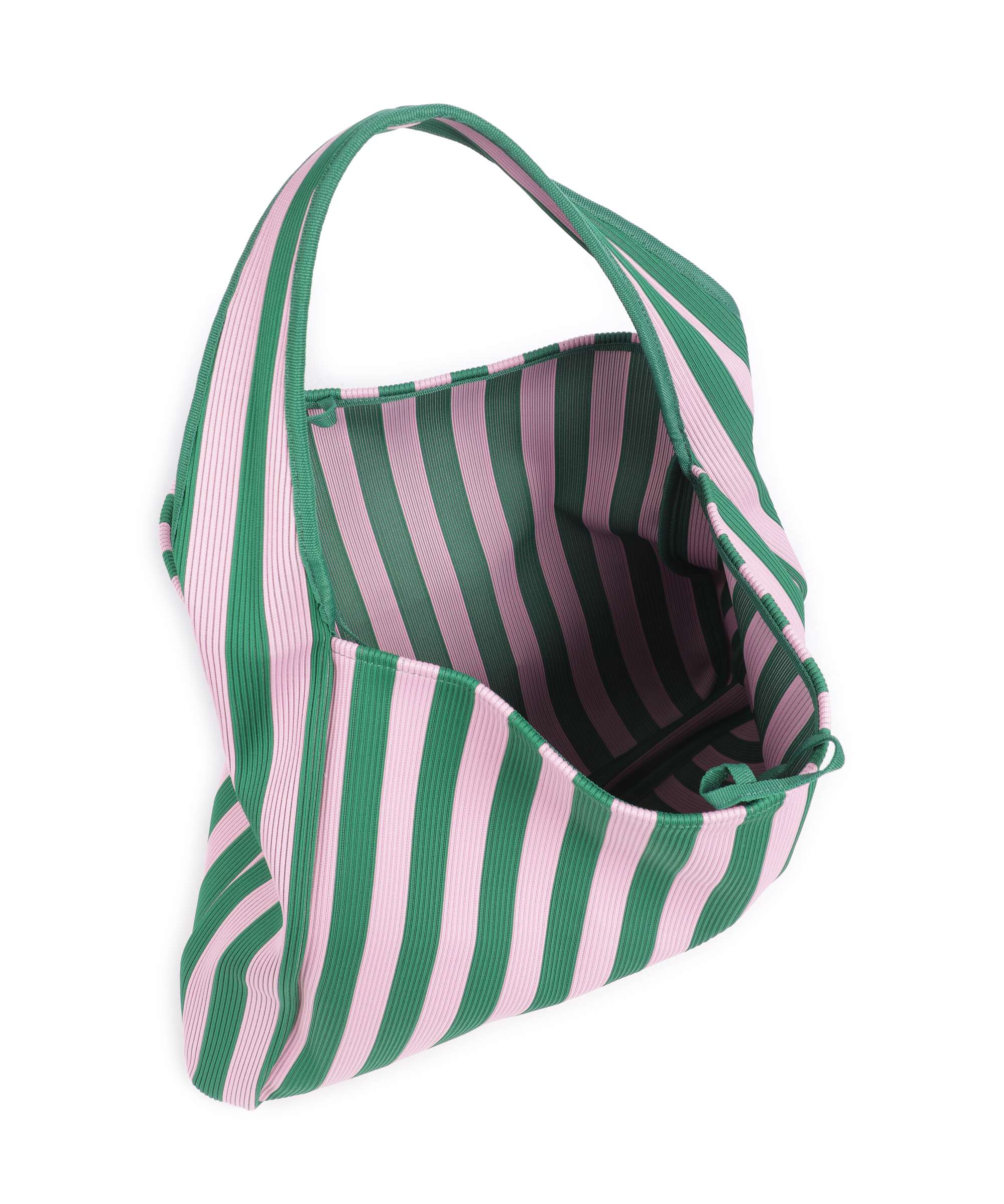 Marimekko Knitted Merirosvo Hobo bag pink/dark green - Image 5