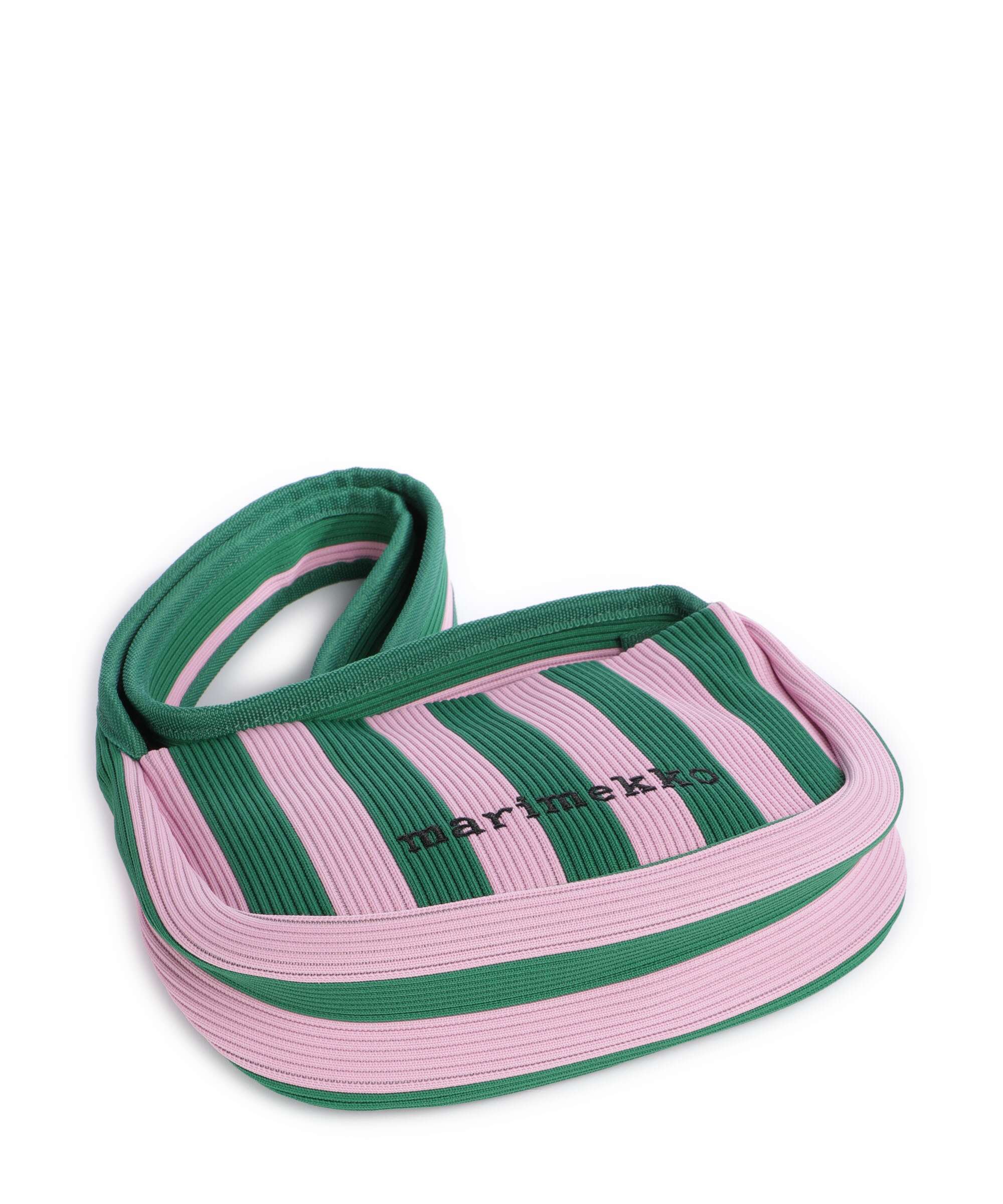 Marimekko Knitted Merirosvo Shoulder bag pink/dark green - Image 4