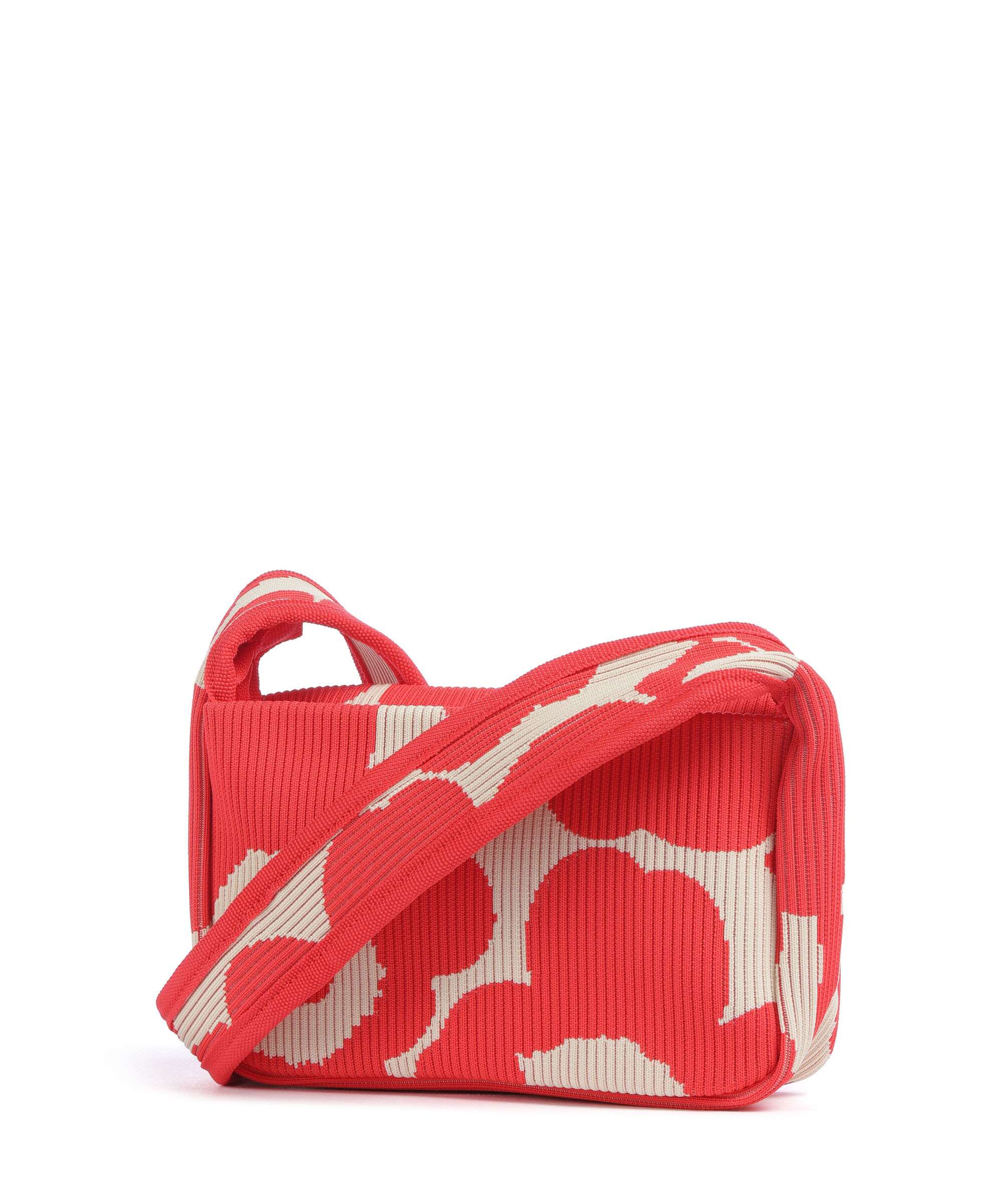 Marimekko Knitted Unikko Crossbody bag pink/beige - Image 2