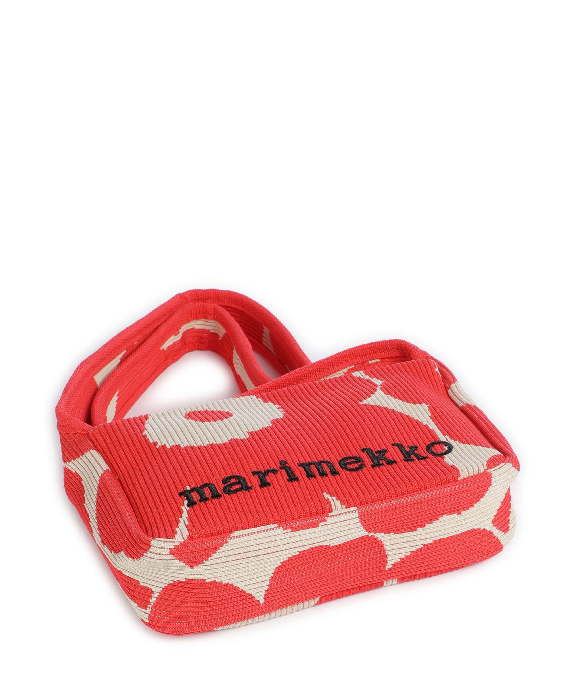 Marimekko Knitted Unikko Crossbody bag pink/beige - Image 5