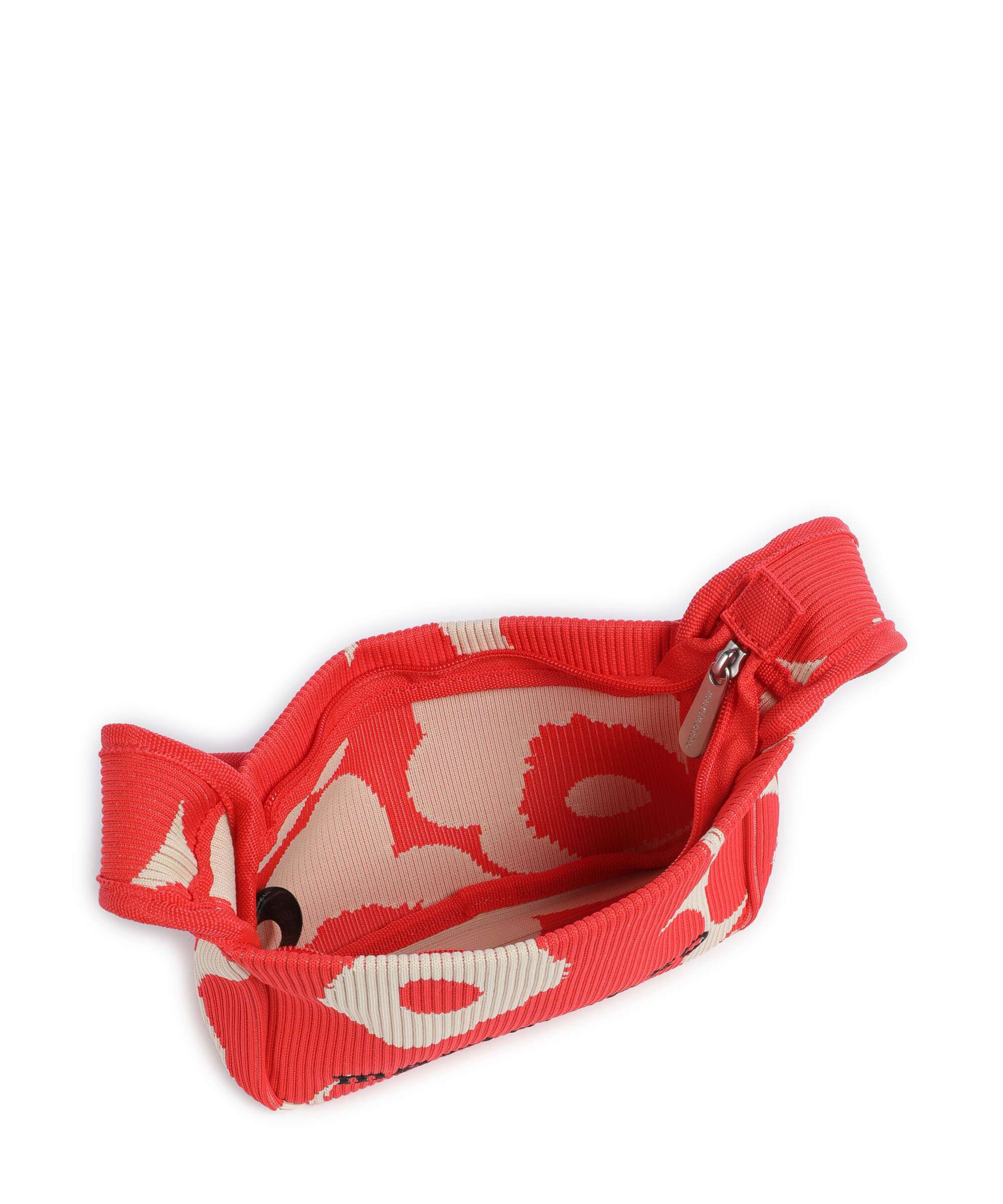 Marimekko Knitted Unikko Crossbody bag pink/beige - Image 6
