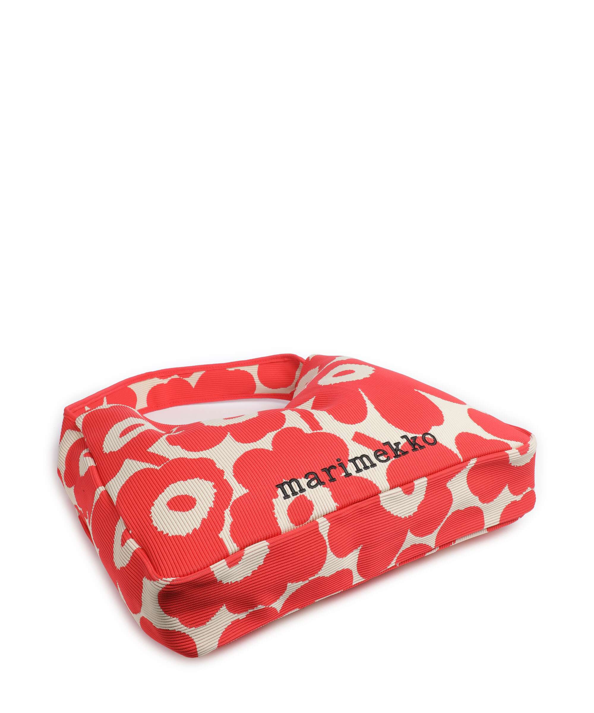 Marimekko Knitted Unikko Hobo bag pink/beige - Image 4