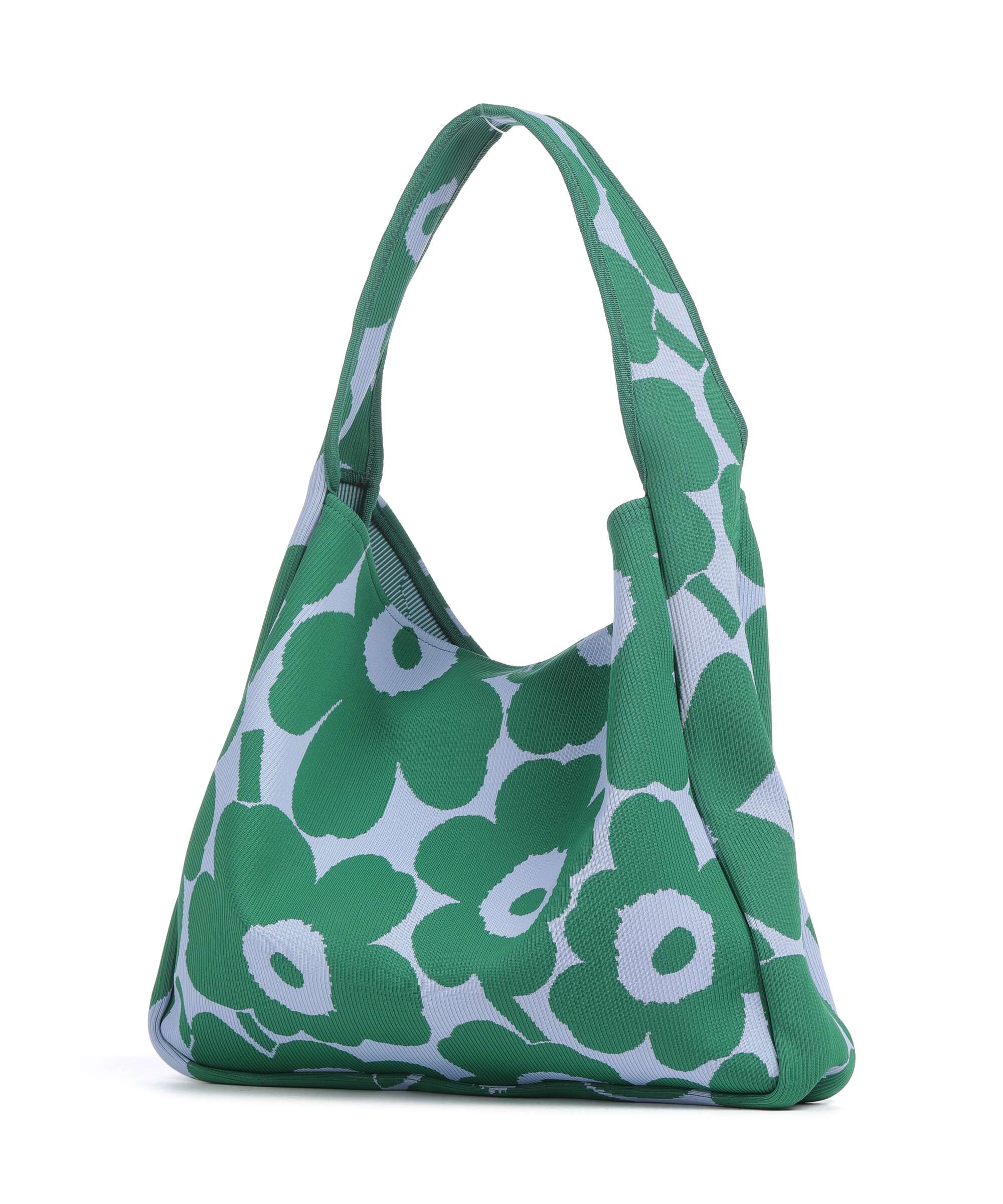 Marimekko Knitted Unikko Hobo bag dark green/blue - Image 2