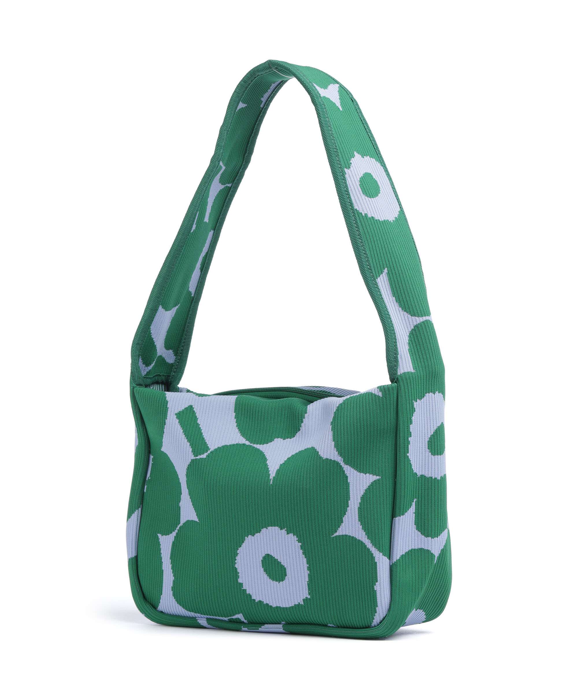 Marimekko Knitted Unikko Shoulder bag dark green/blue - Image 2
