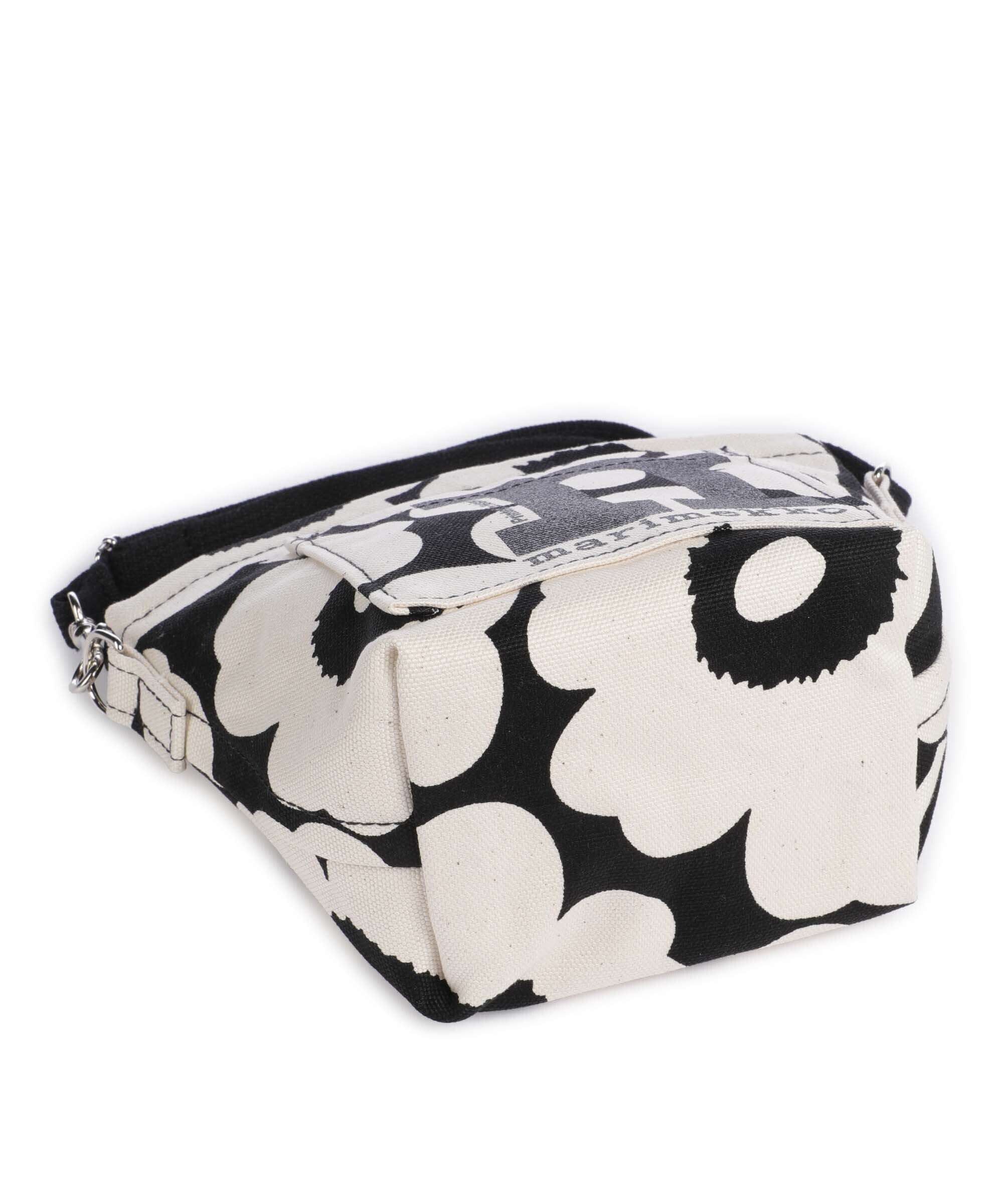 Marimekko Mono Unikko Mini Crossbody bag cotton/black - Image 5