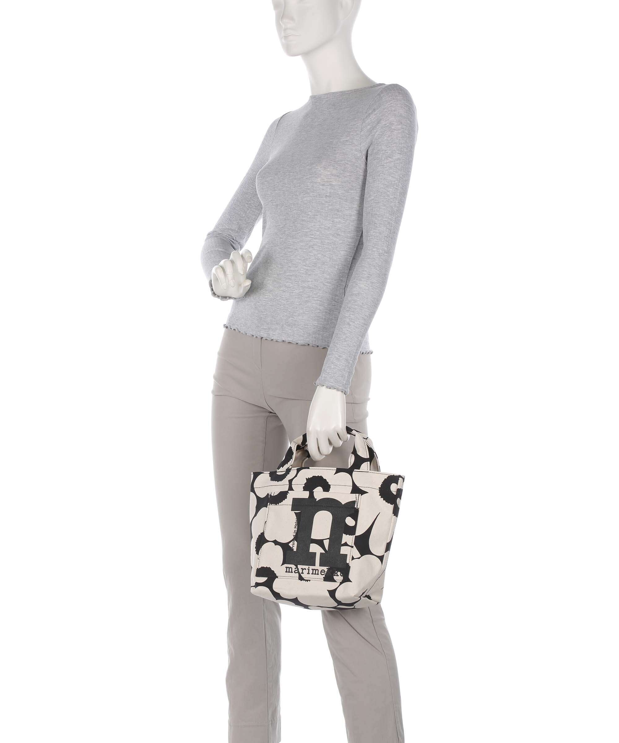 Marimekko Mono Unikko Mini Handbag cotton/black - Image 3