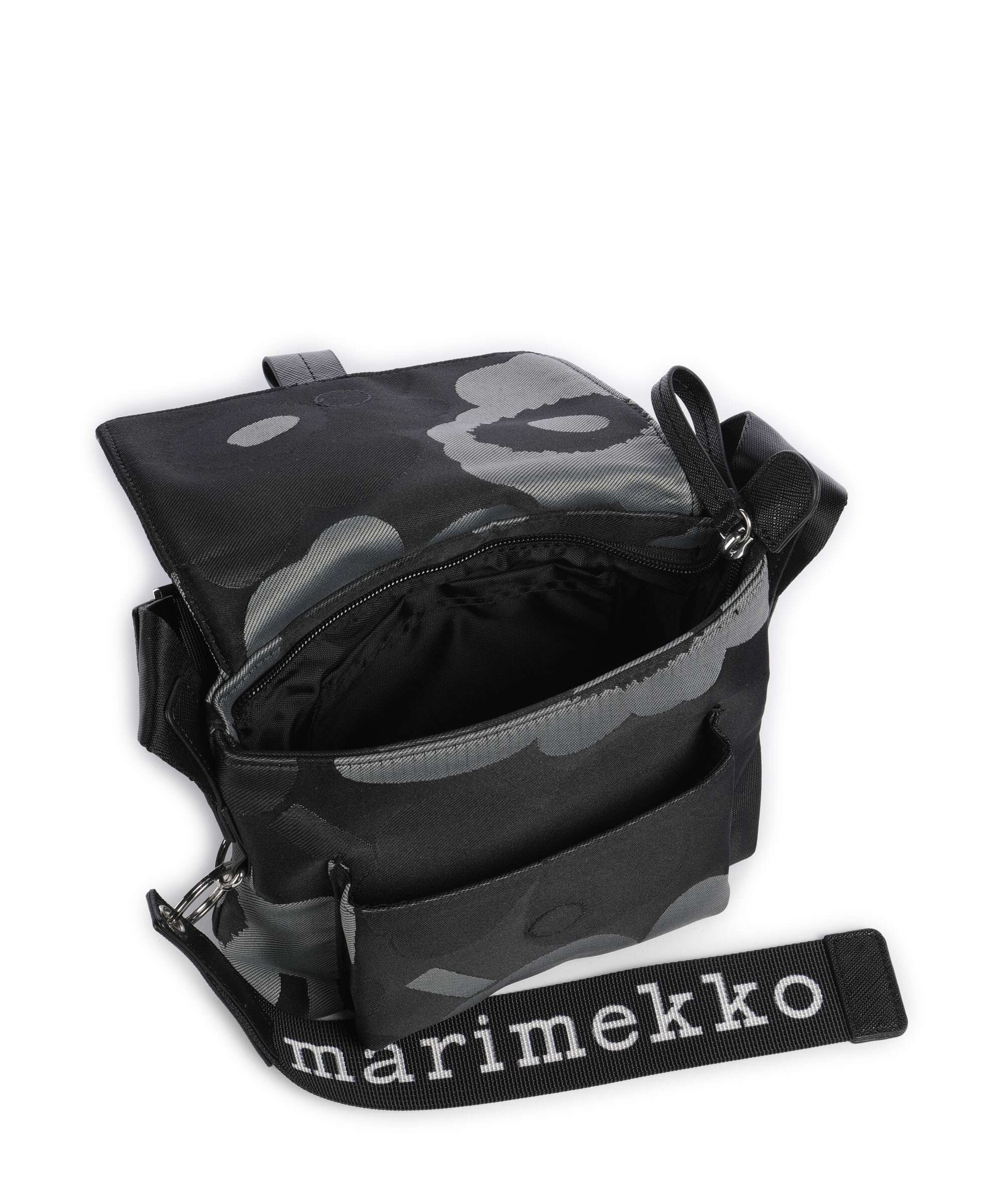 Marimekko Unikko Mini Crossbody bag grey/dark grey/black - Image 5
