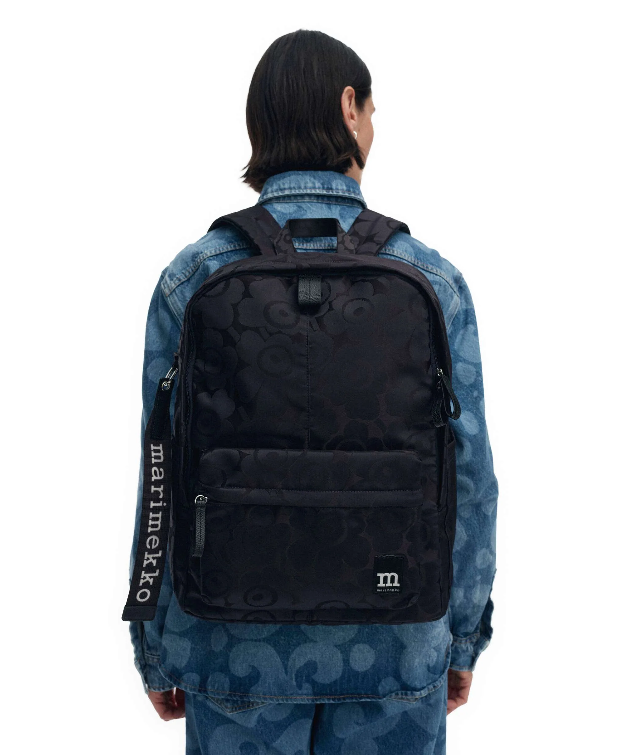 Marimekko Zip Top Unikko Backpack blue/dark blue - Image 3