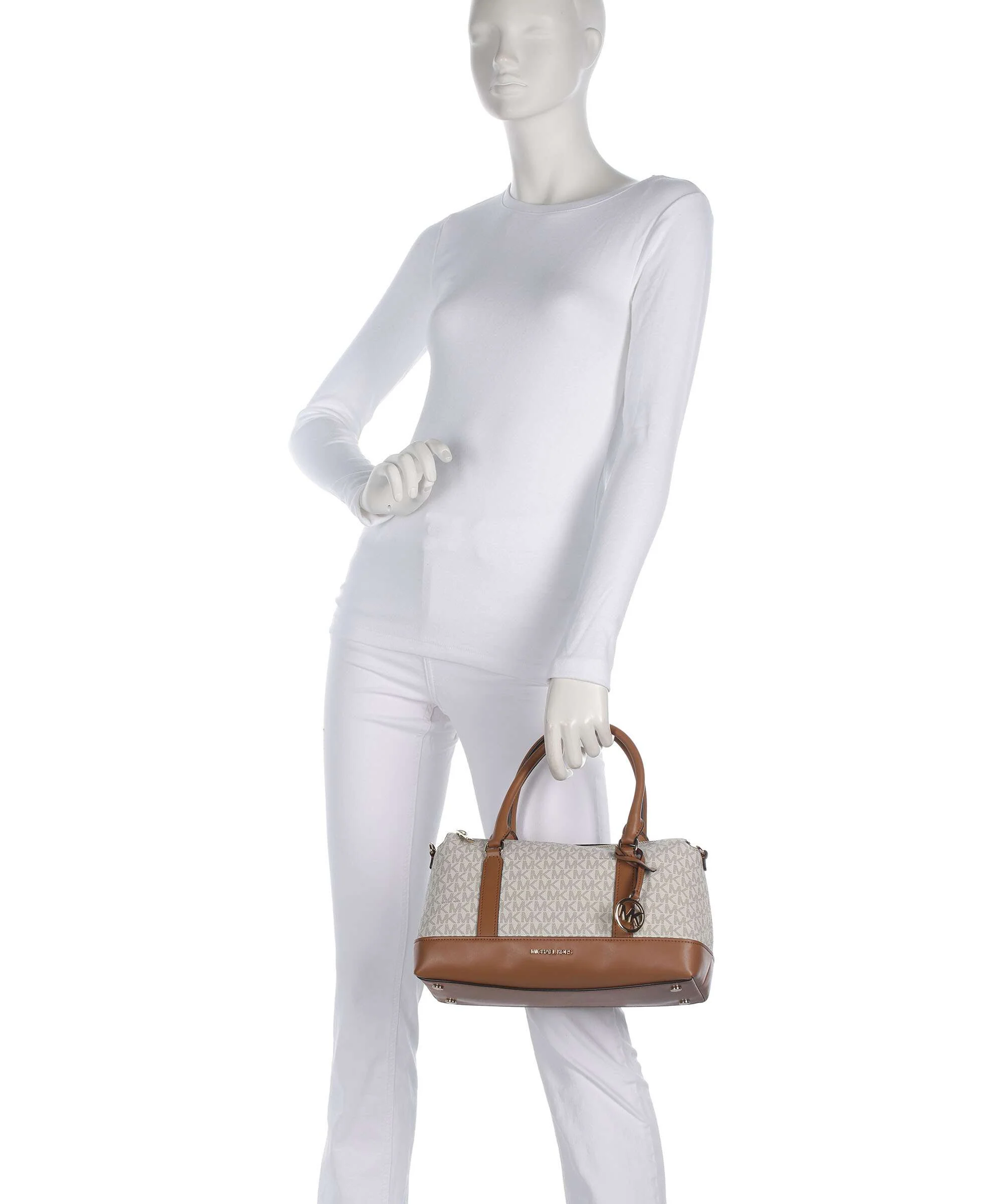 Michael Kors Andie Medium Handbag vanilla/acorn - Image 3