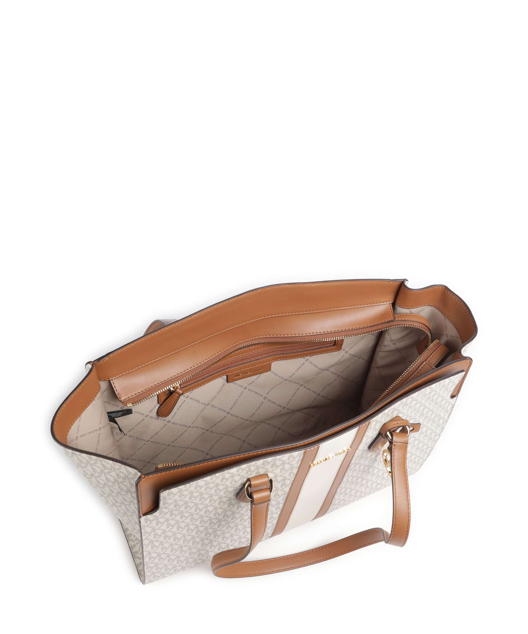 Michael Kors Becca Large Tote bag vanilla/acorn - Image 5