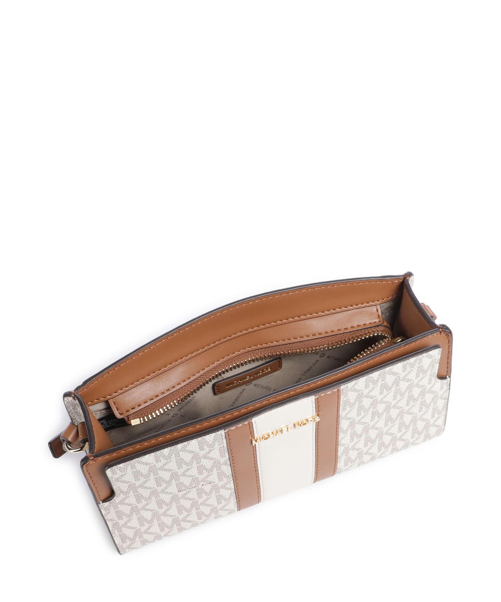Michael Kors Becca Small Crossbody bag vanilla/acorn - Image 6
