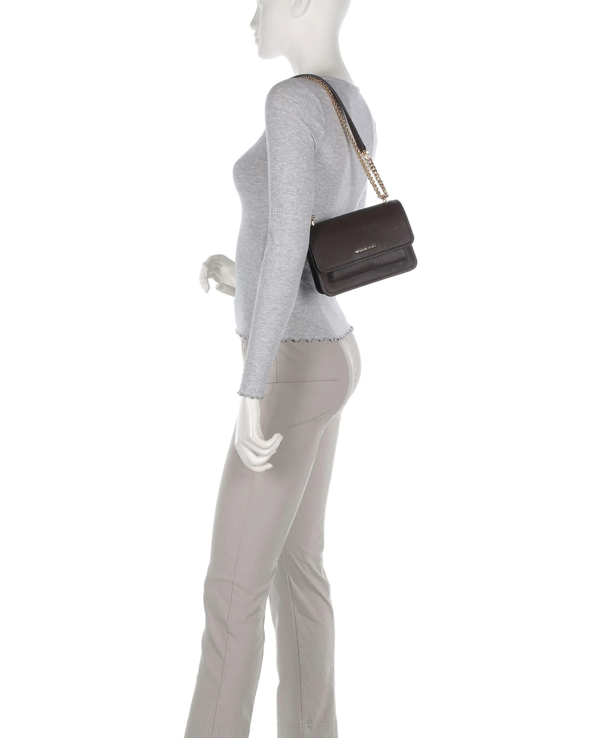 Michael Kors Claire Small Shoulder bag chocolate - Image 4