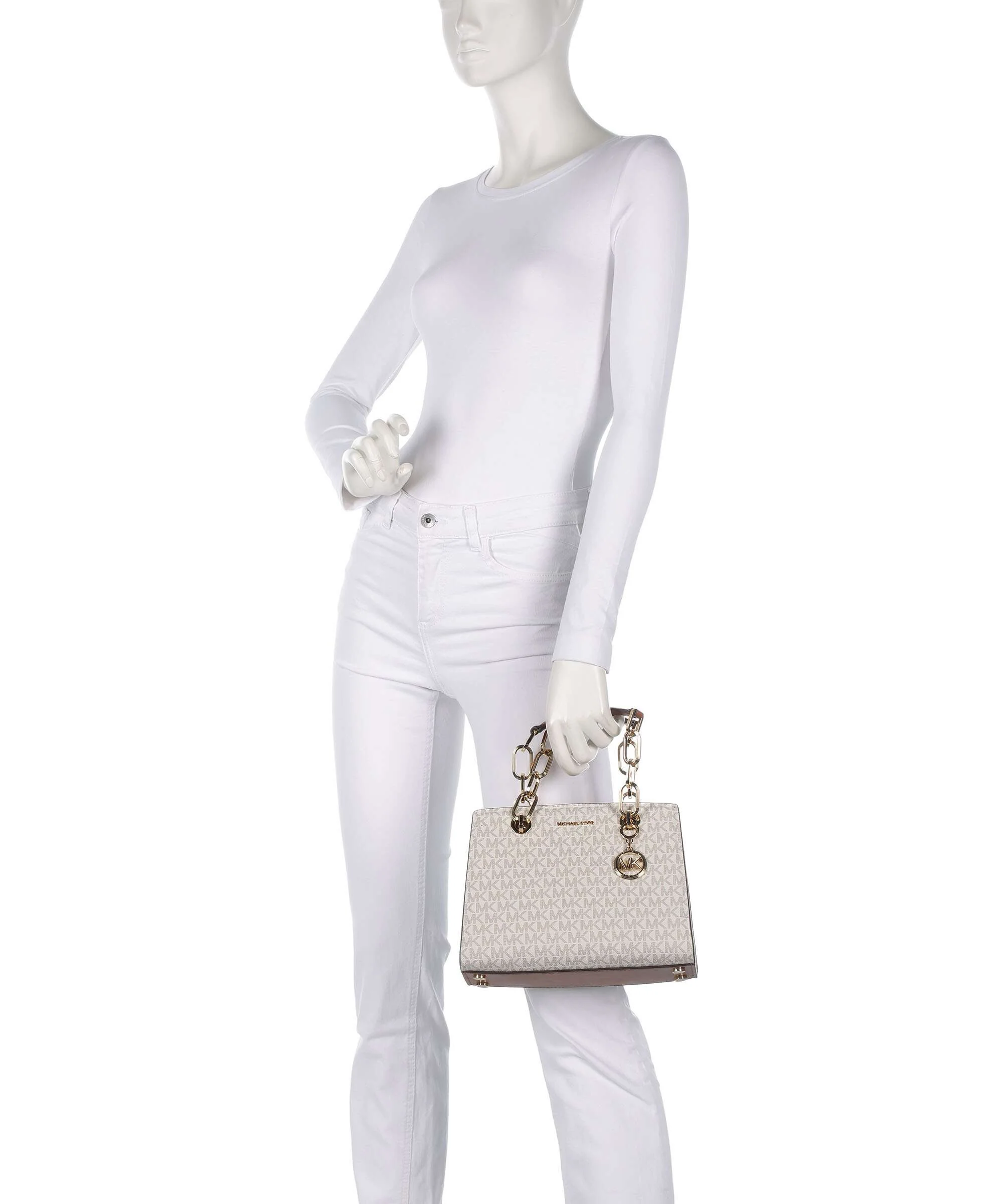 Michael Kors Cynthia Handbag vanilla/acorn - Image 3
