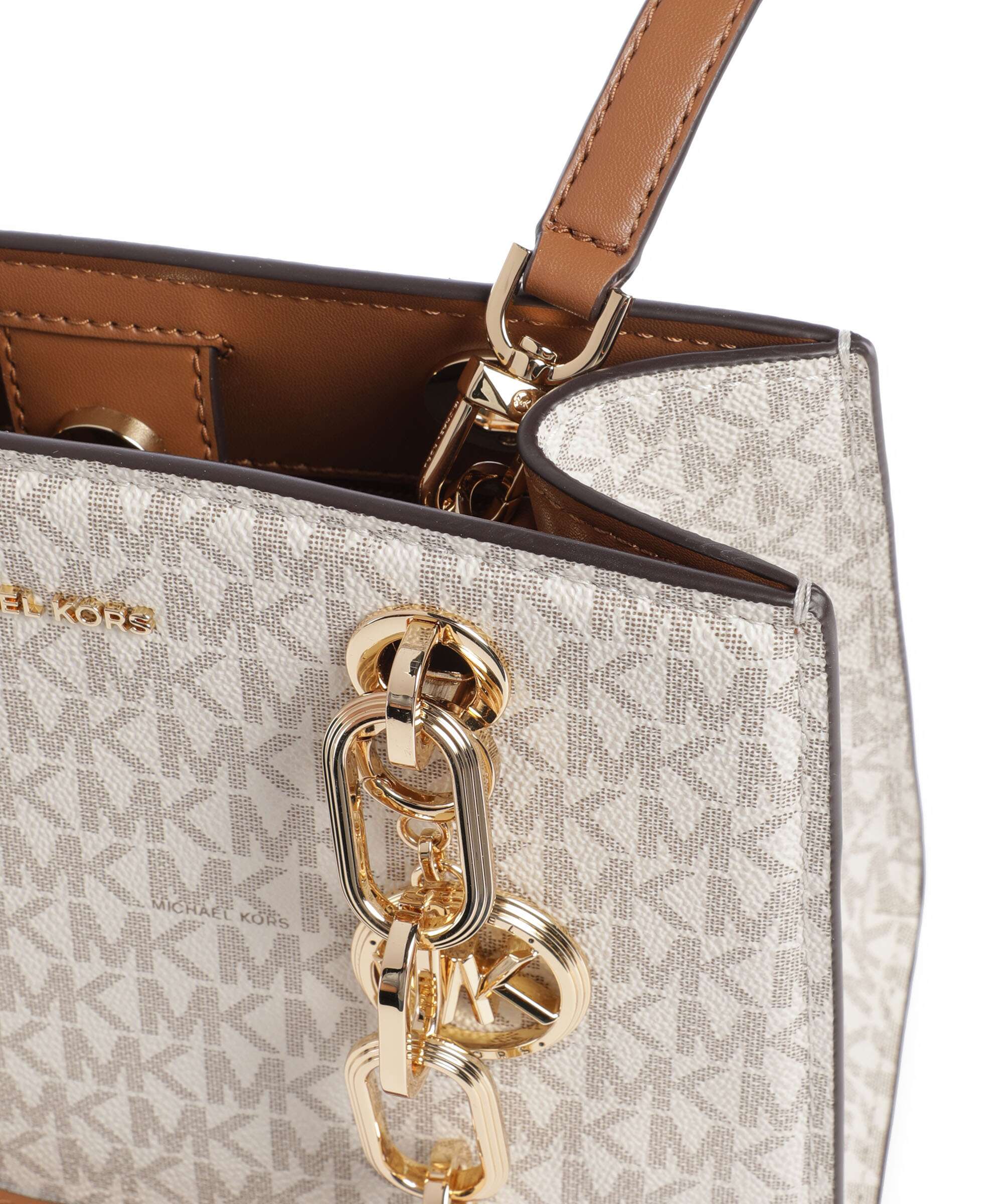 Michael Kors Cynthia Handbag vanilla/acorn - Image 4