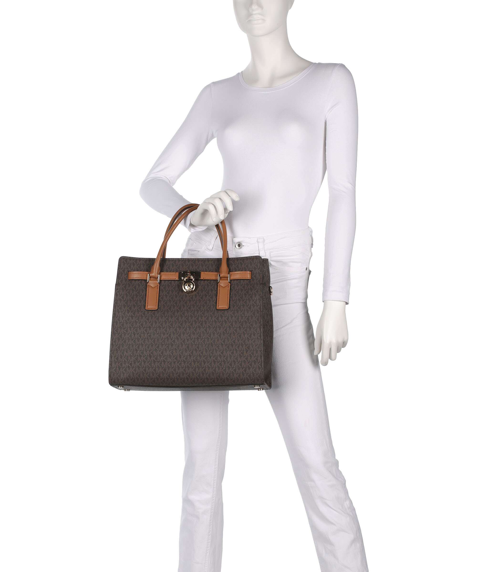 Michael Kors Hamilton Moderne Large Handbag brown/acorn - Image 3