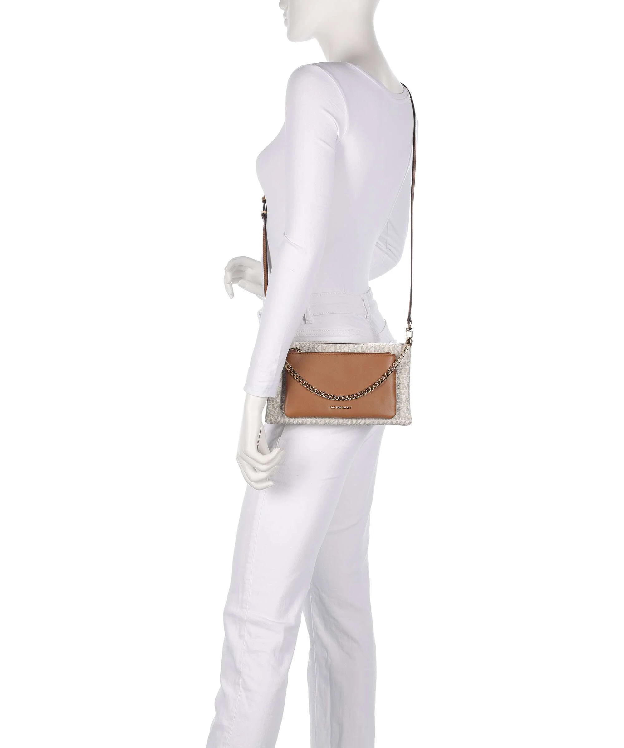 Michael Kors Jet Set Crossbody bag vanilla/acorn - Image 3