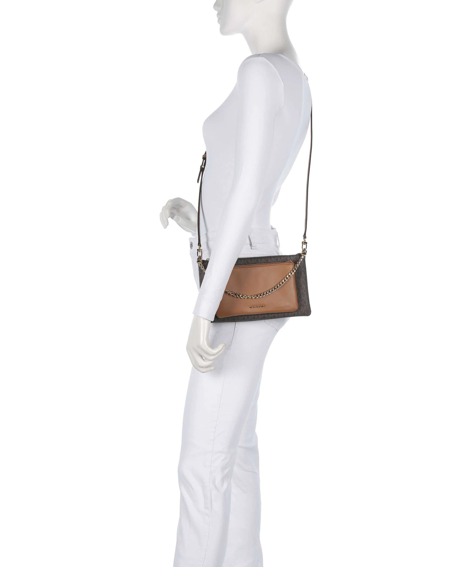 Michael Kors Jet Set Crossbody bag brown/acorn - Image 3
