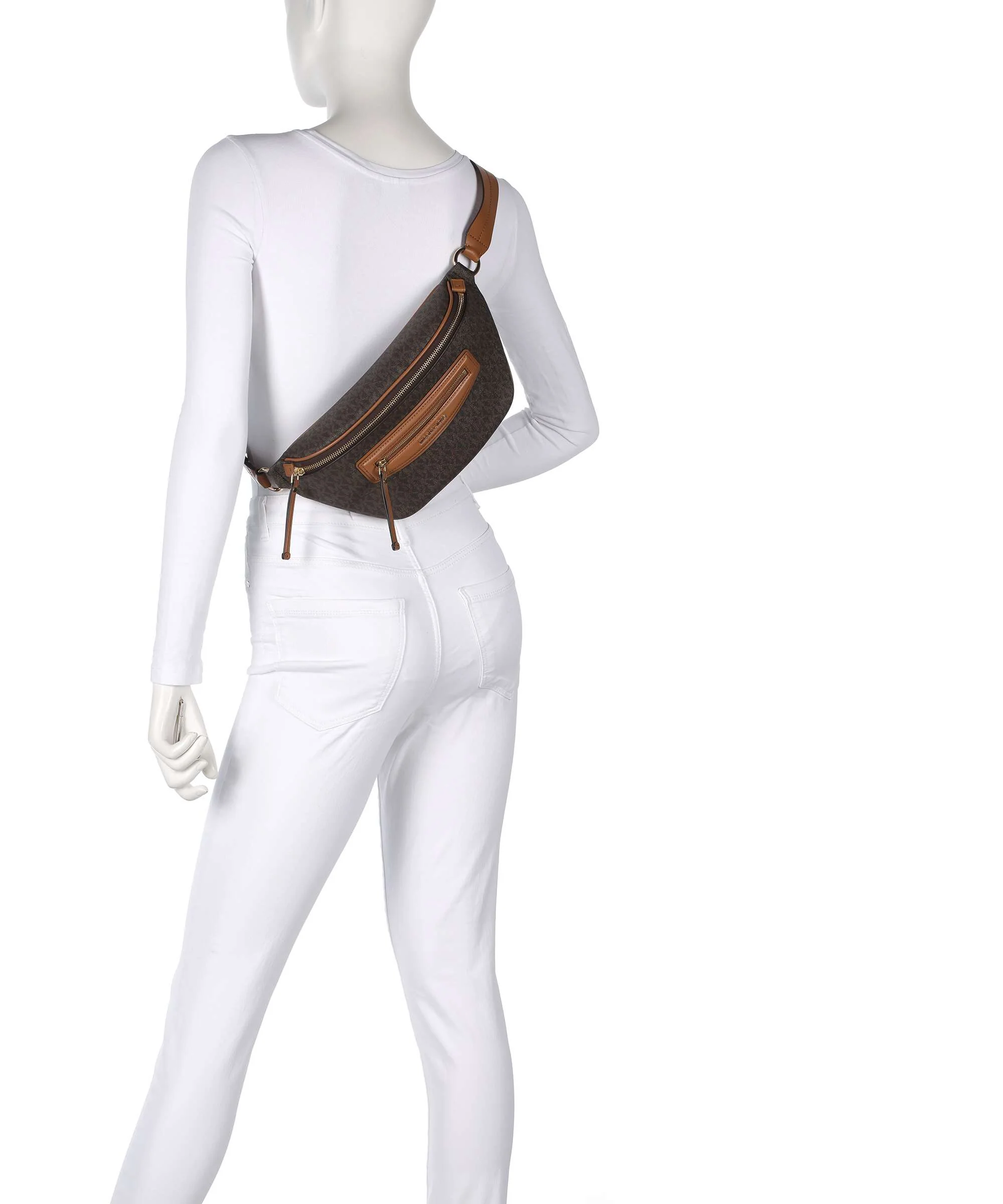 Michael Kors Jet Set Travel Medium Belt bag brown/acorn - Image 3