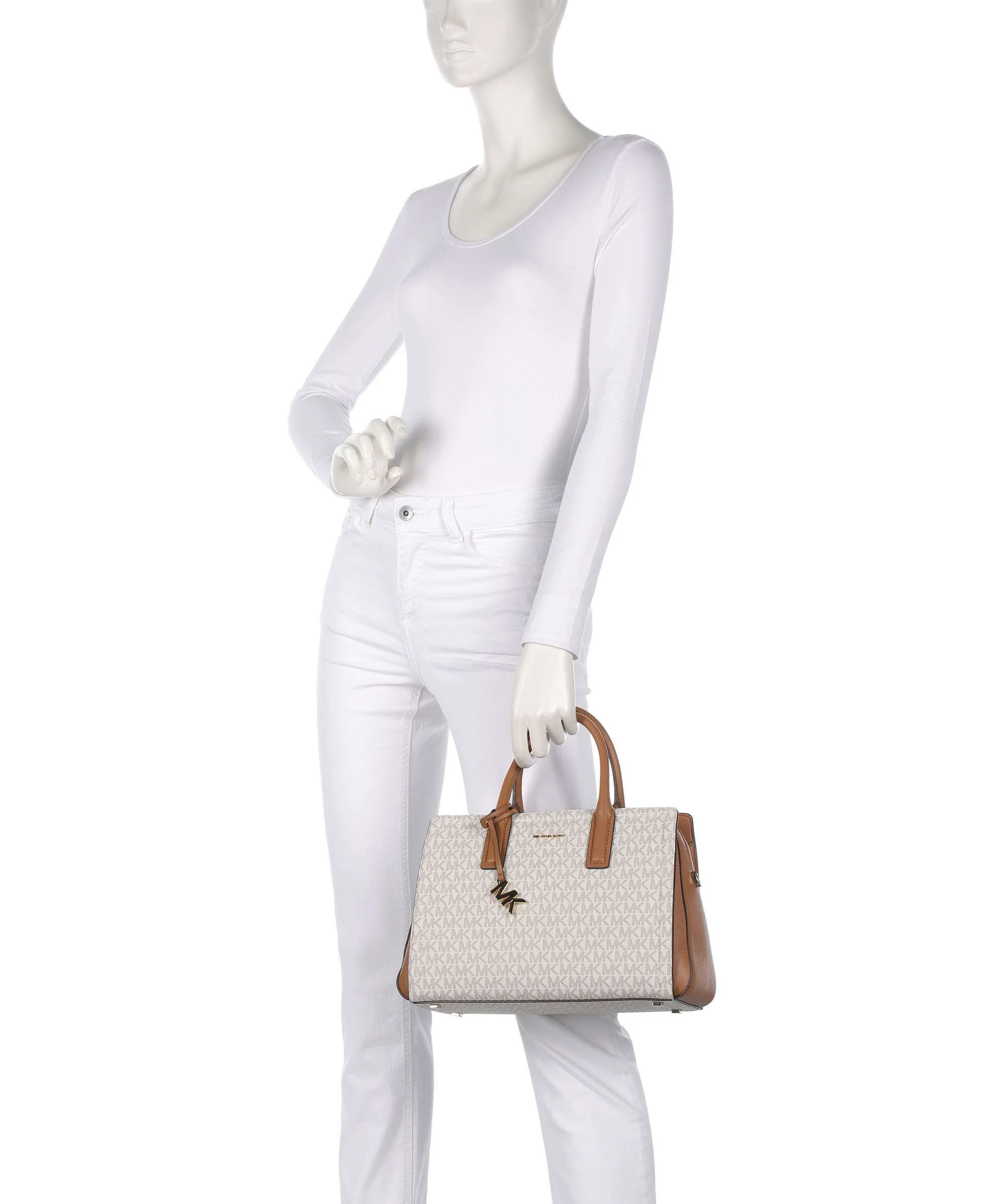 Michael Kors Laila Handbag vanilla/acorn - Image 3