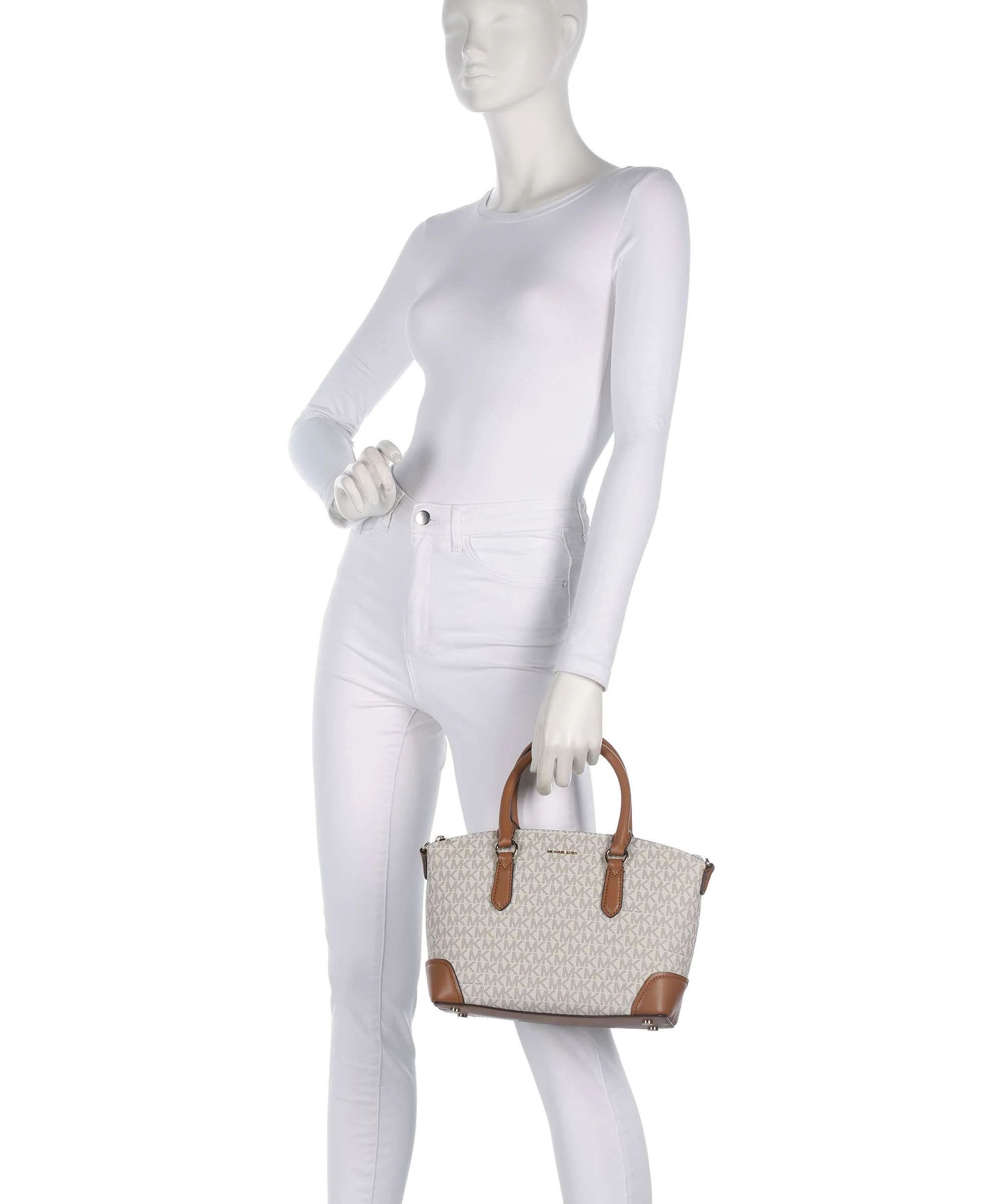 Michael Kors Murphy Medium Handbag vanilla/acorn - Image 3