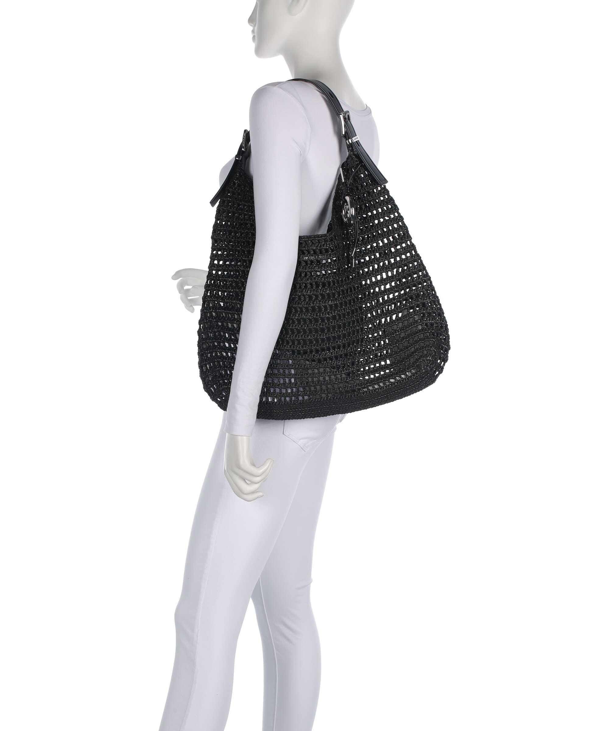 Michael Kors Nolita Large Hobo bag black/black - Image 3