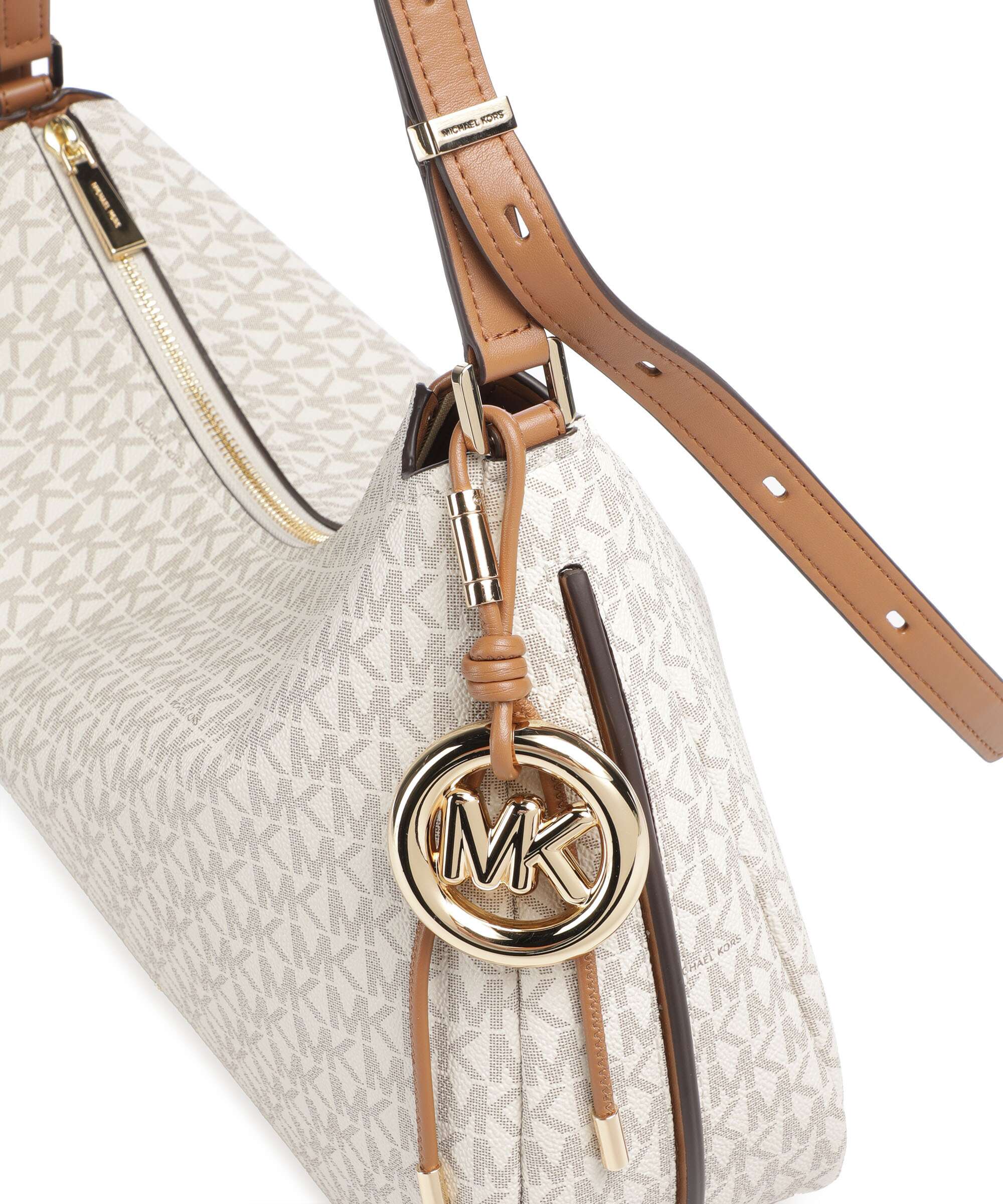 Michael Kors Nolita Medium Hobo bag vanilla/acorn - Image 4