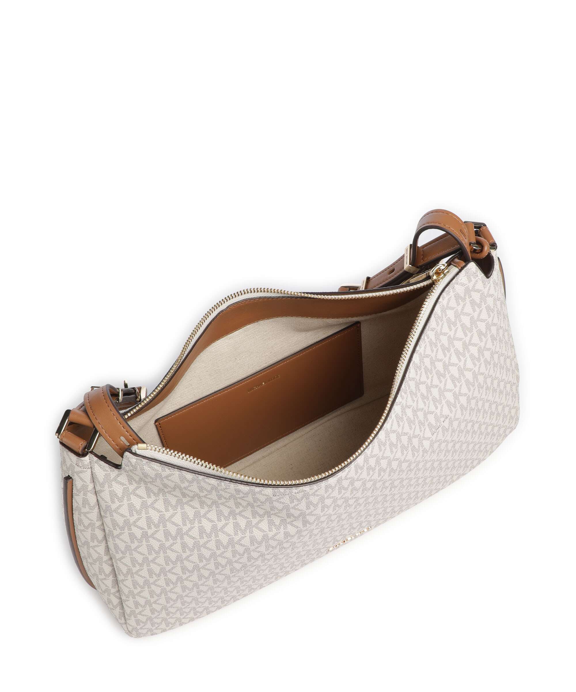 Michael Kors Nolita Medium Hobo bag vanilla/acorn - Image 6