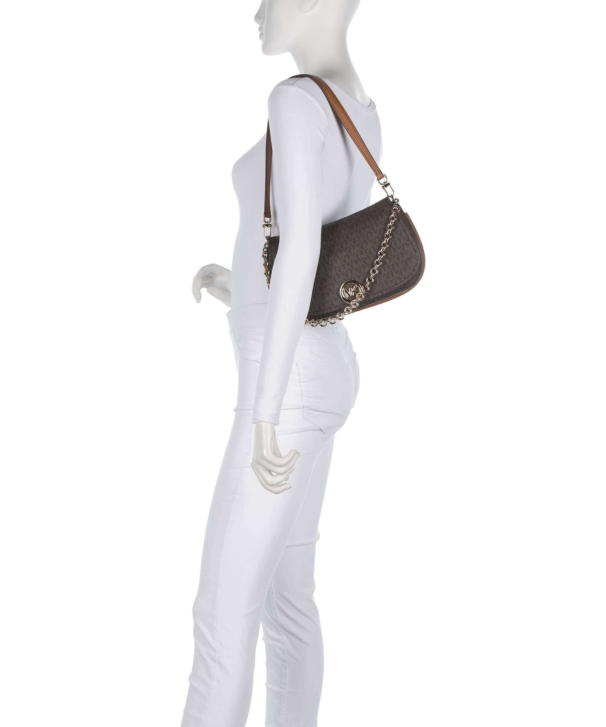 Michael Kors Nolita Medium Shoulder bag brown/acorn - Image 3