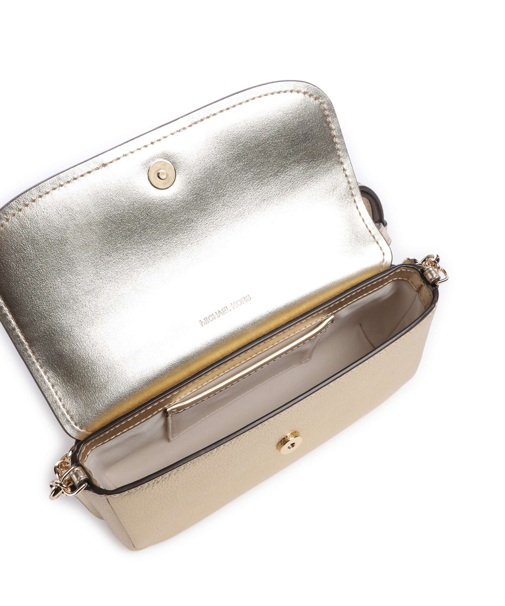 Michael Kors Nolita Small Crossbody bag pale gold - Image 6
