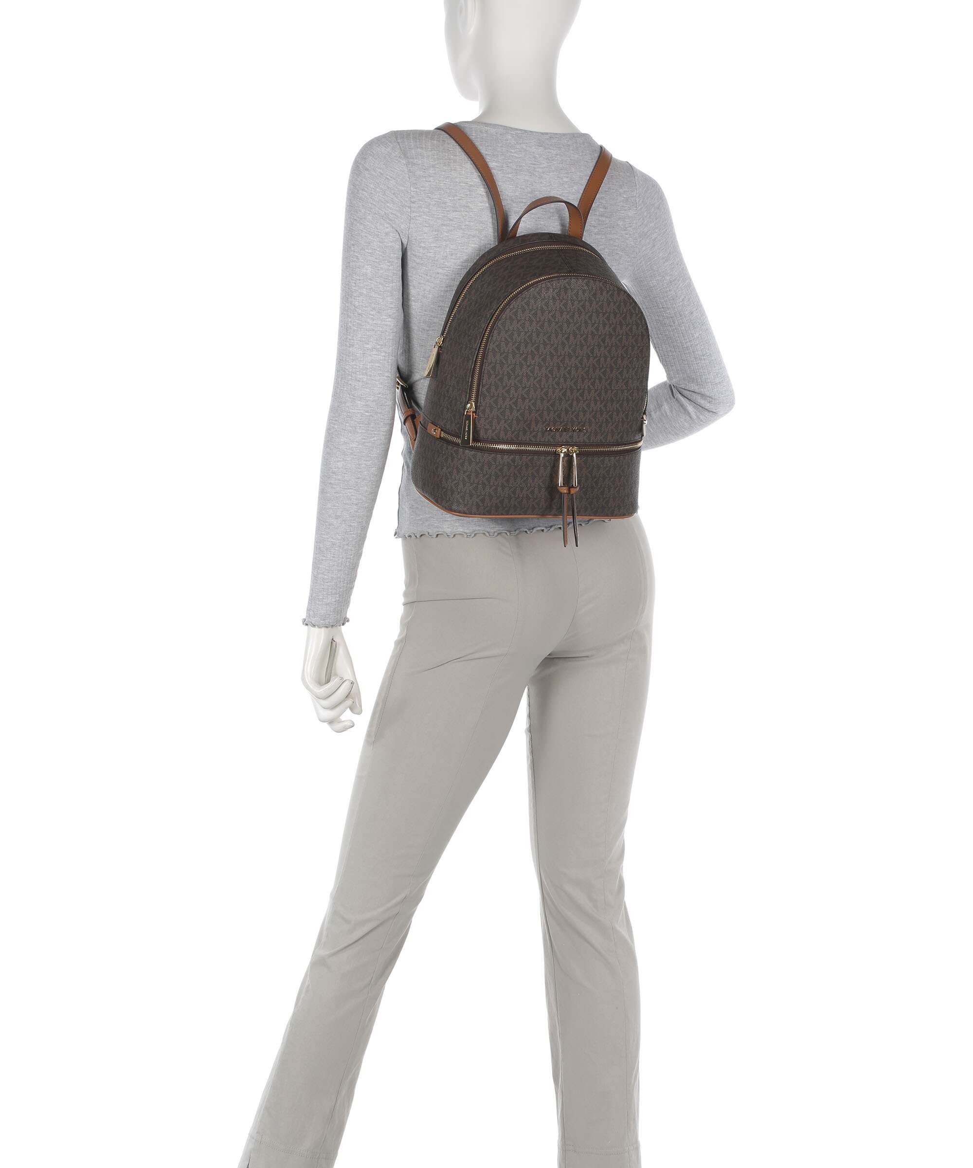 Michael Kors Rhea Zip Backpack brown - Image 3