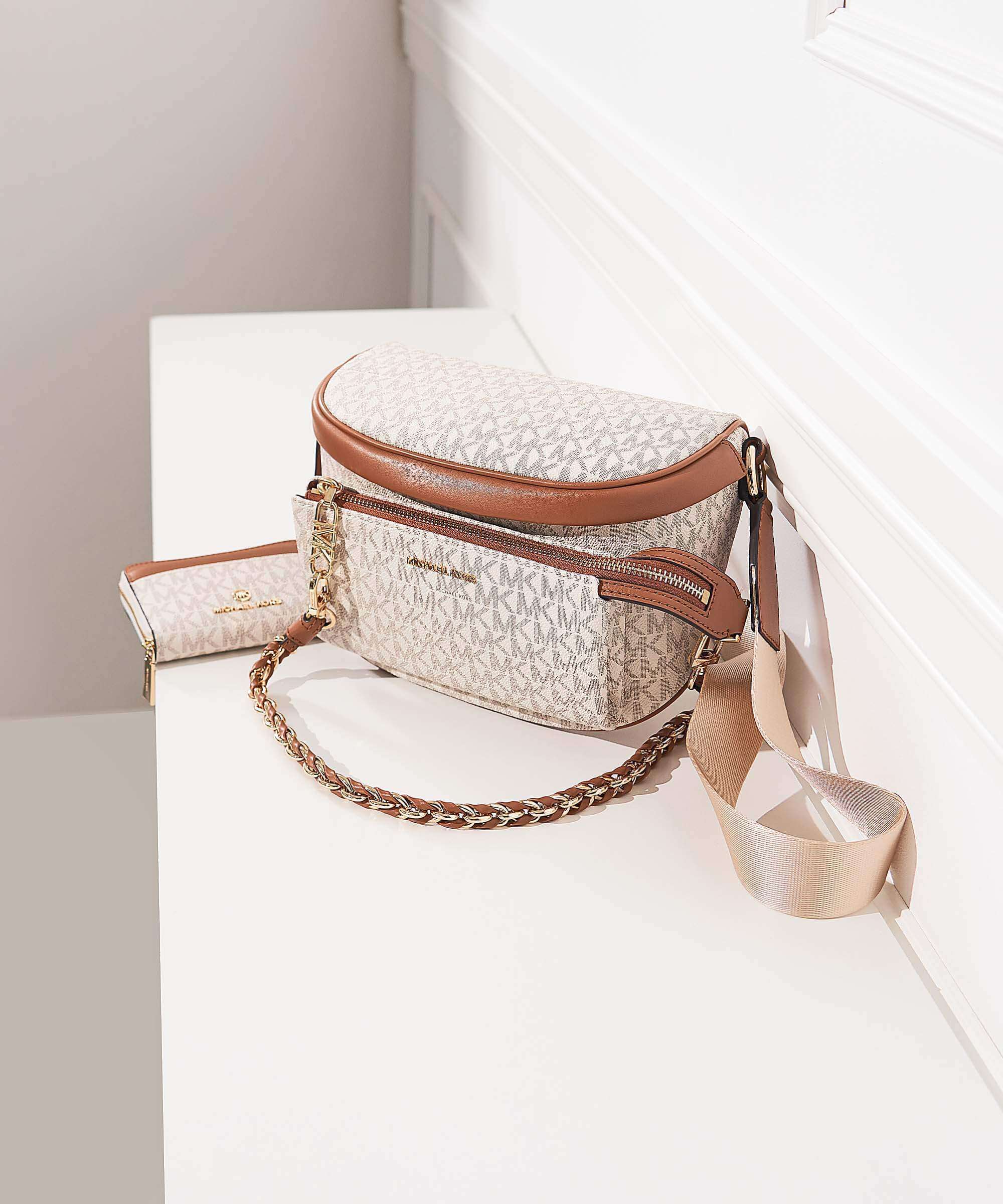 Michael Kors Slater Crossbody bag vanilla/acorn - Image 7