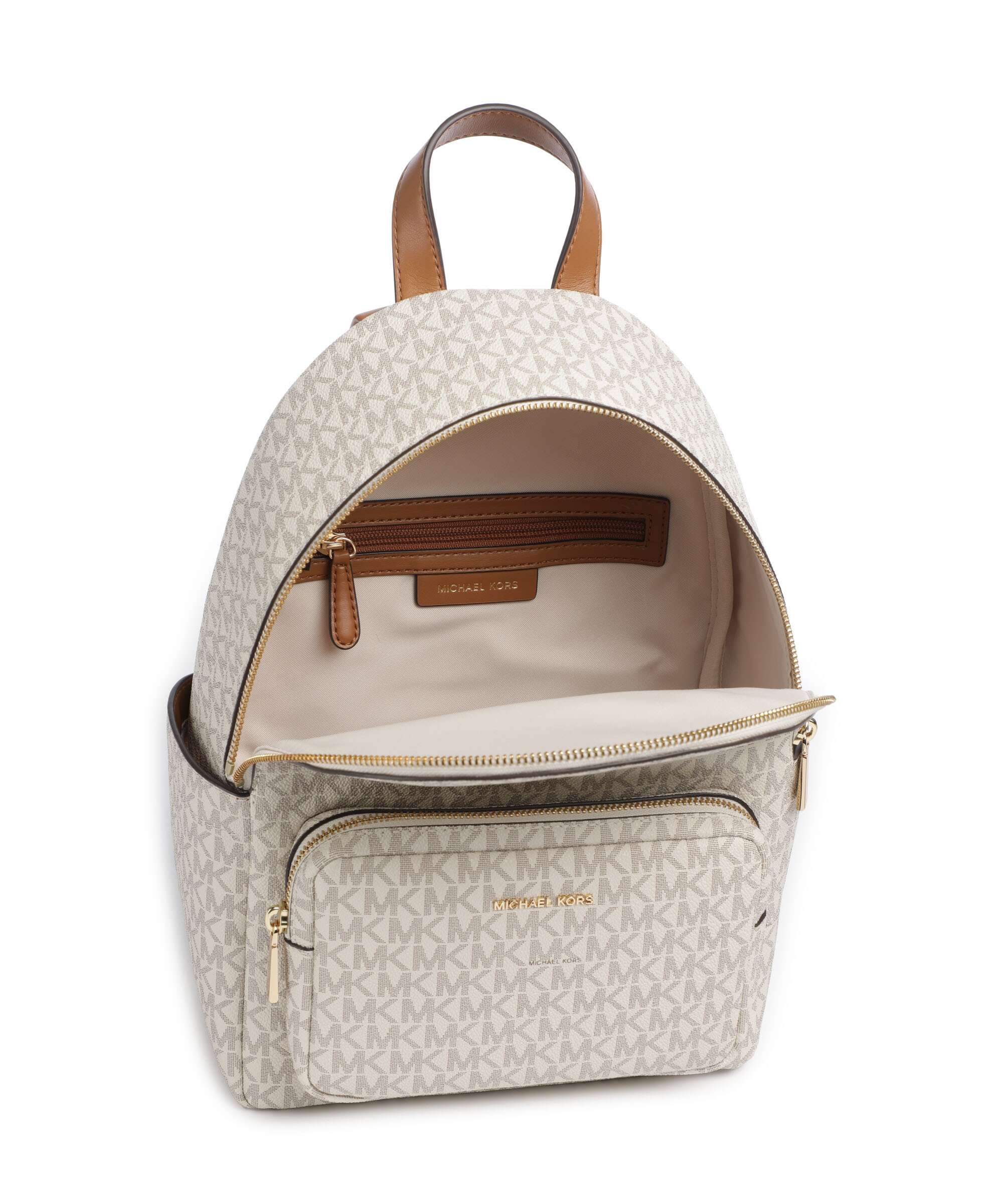 Michael Kors Tanner Medium Backpack vanilla/acorn - Image 5