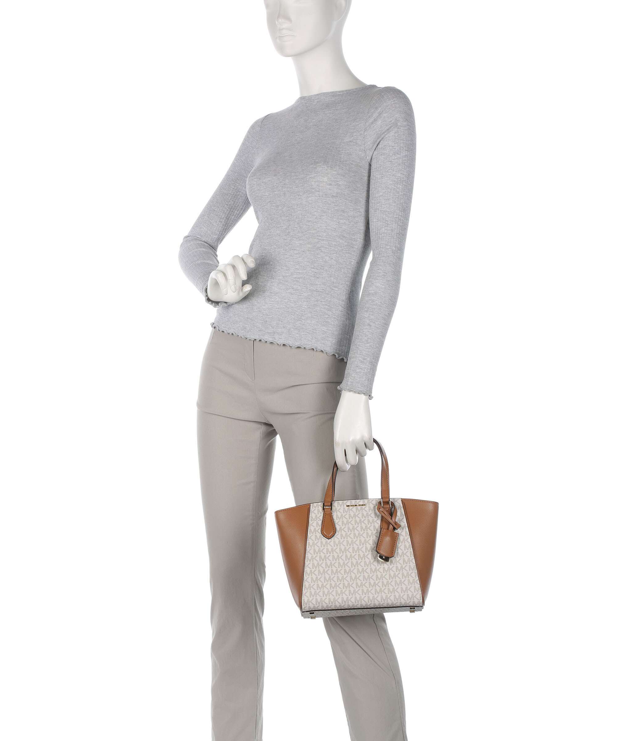 Michael Kors Taryn Handbag vanilla/acorn - Image 3