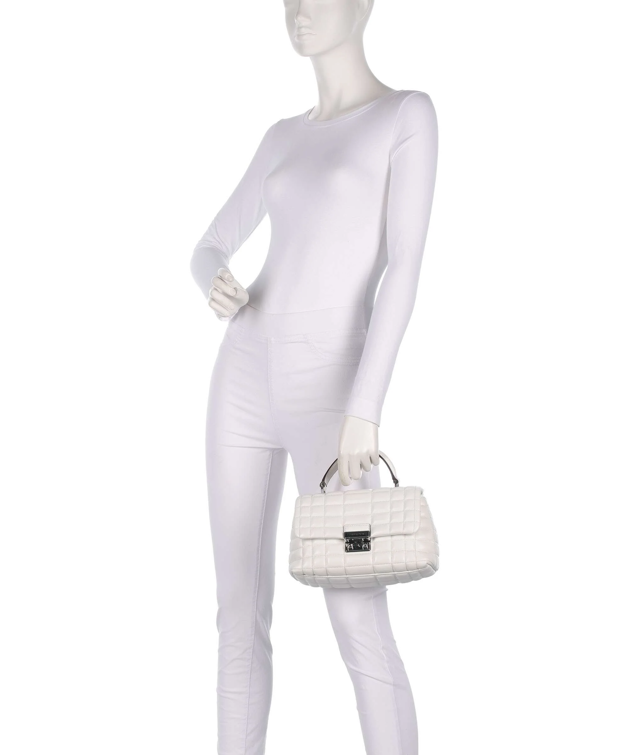Michael Kors Tribeca Medium Handbag optic white - Image 3