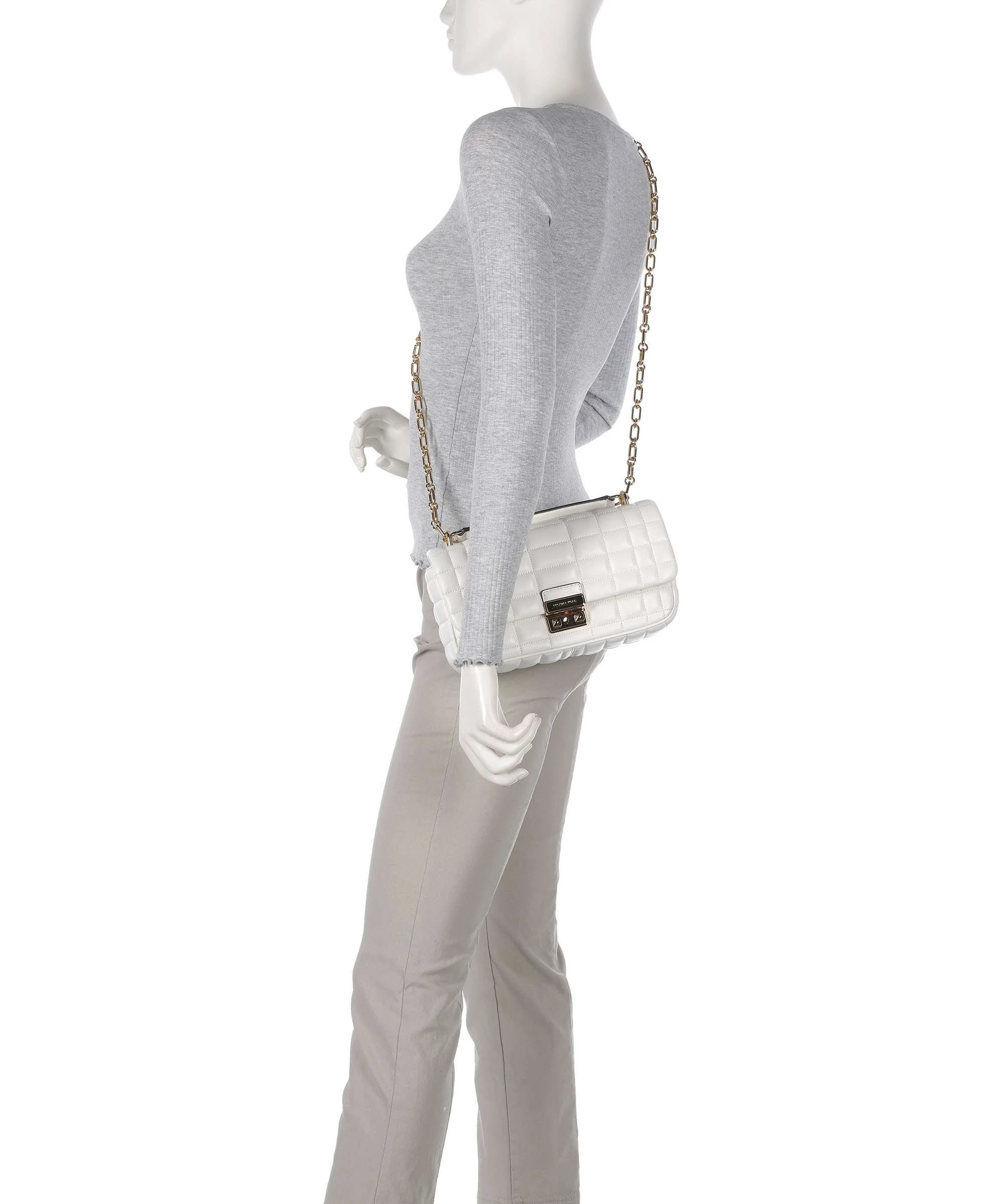 Michael Kors Tribeca Shoulder bag optic white - Image 4