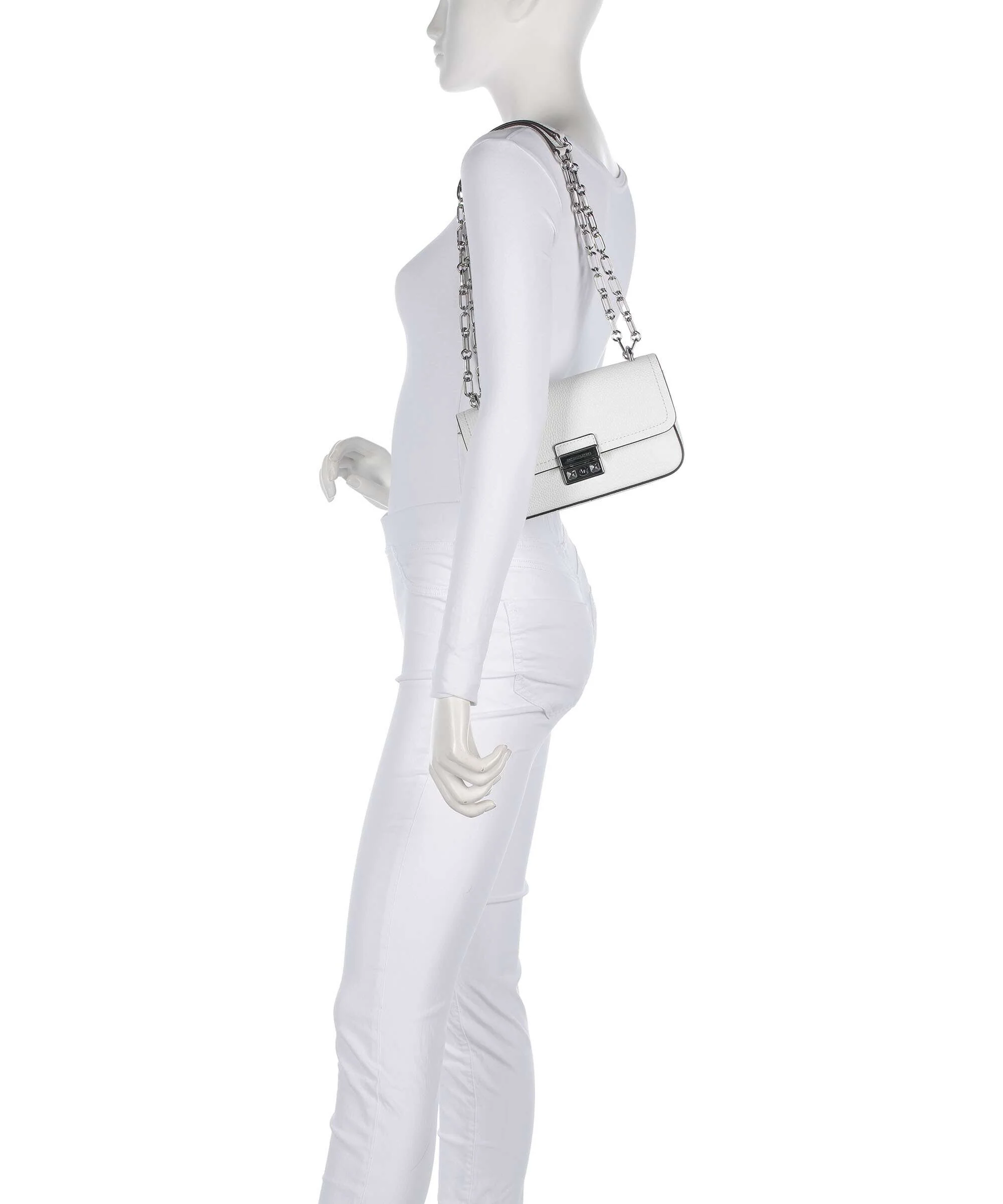 Michael Kors Tribeca Small Shoulder bag optic white - Image 3
