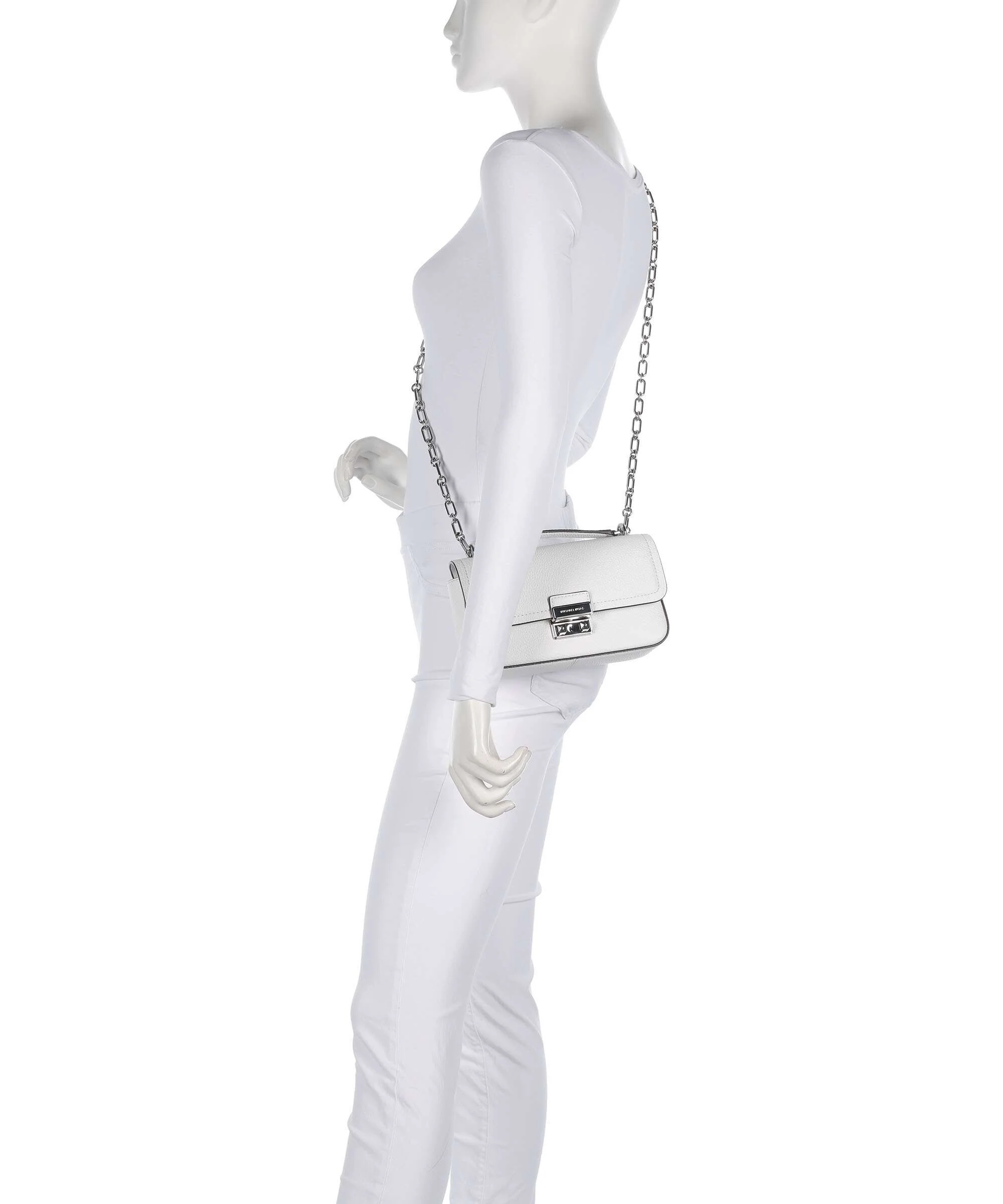 Michael Kors Tribeca Small Shoulder bag optic white - Image 4