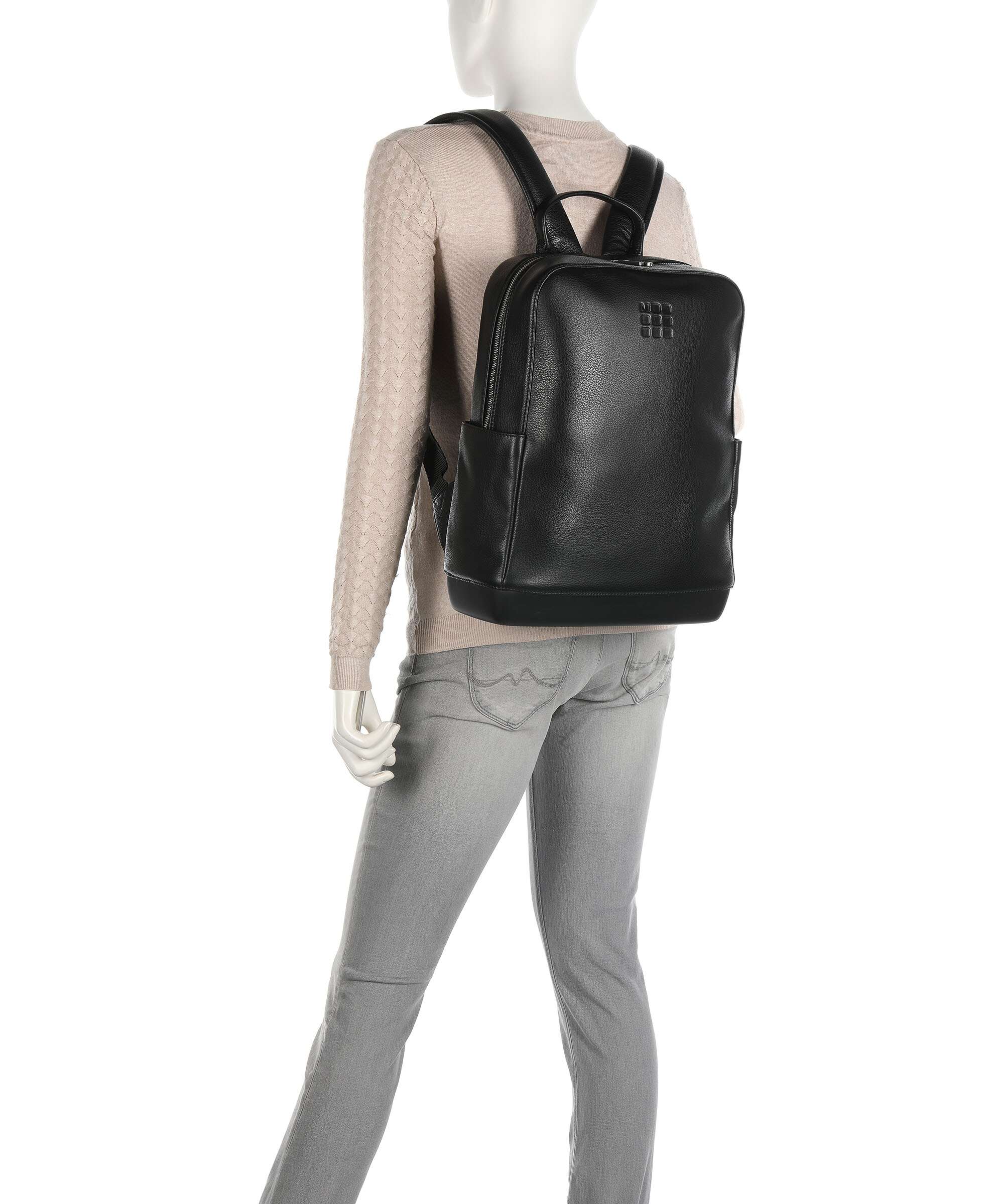 Moleskine Classic Leather Backpack schwarz - Image 3