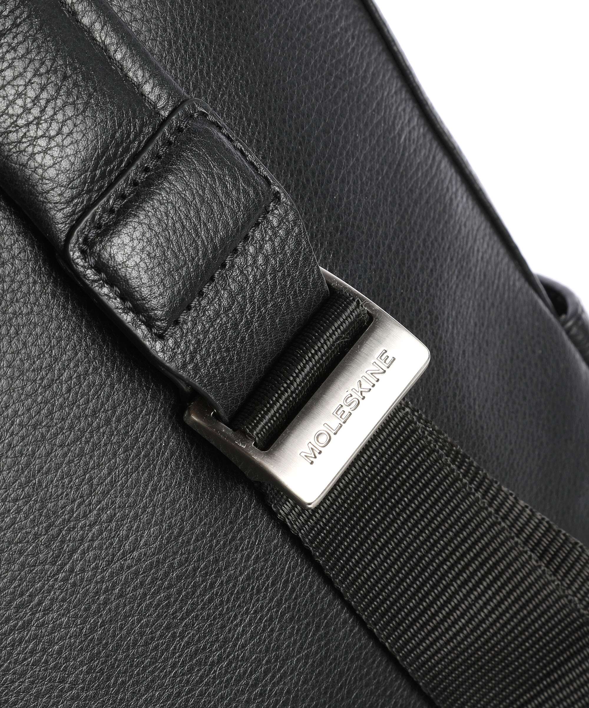 Moleskine Classic Leather Backpack schwarz - Image 5