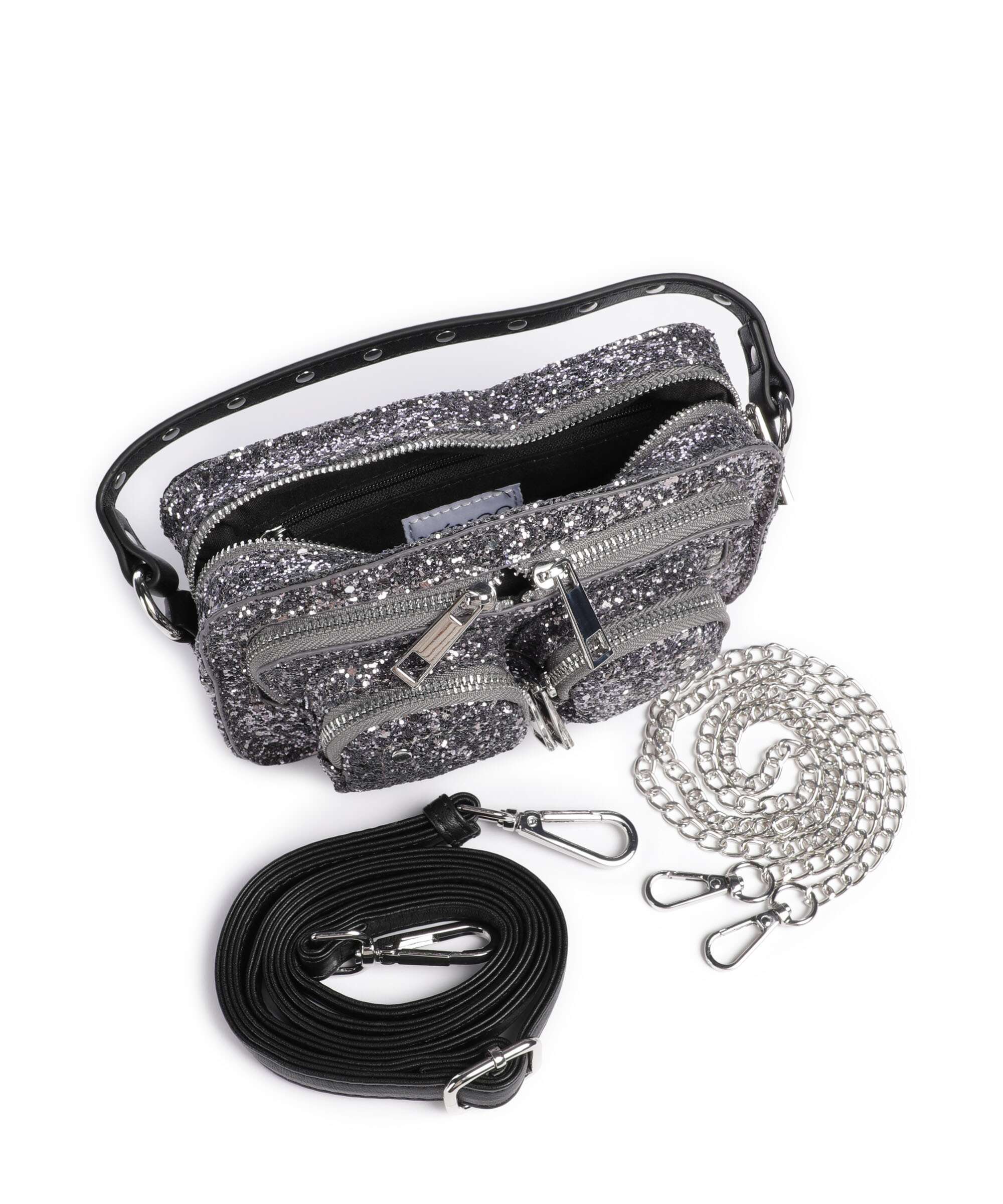 Núnoo Glitter Helena Crossbody bag silver - Image 6