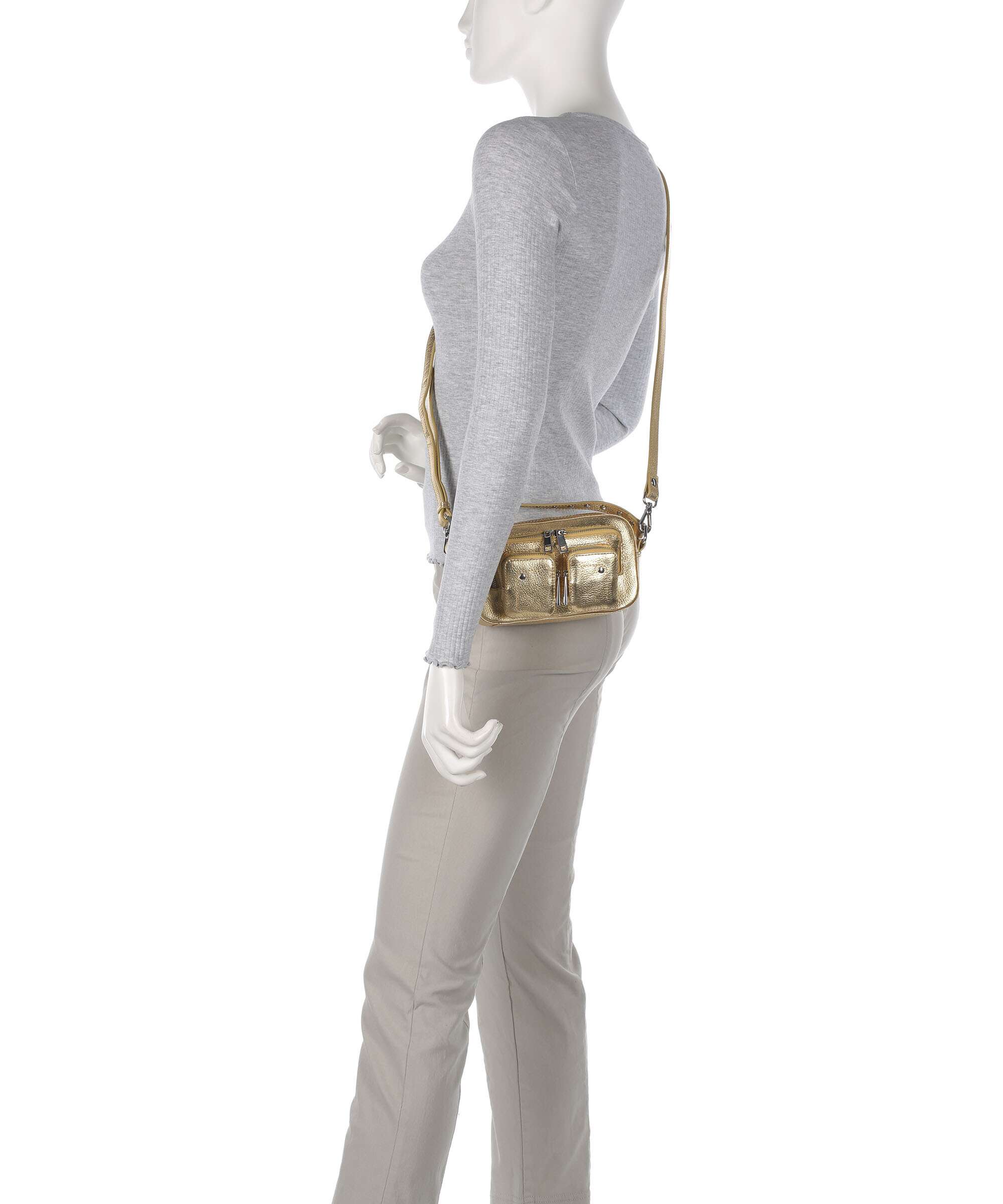NĂșnoo Metallic Helena Crossbody bag light gold - Image 3