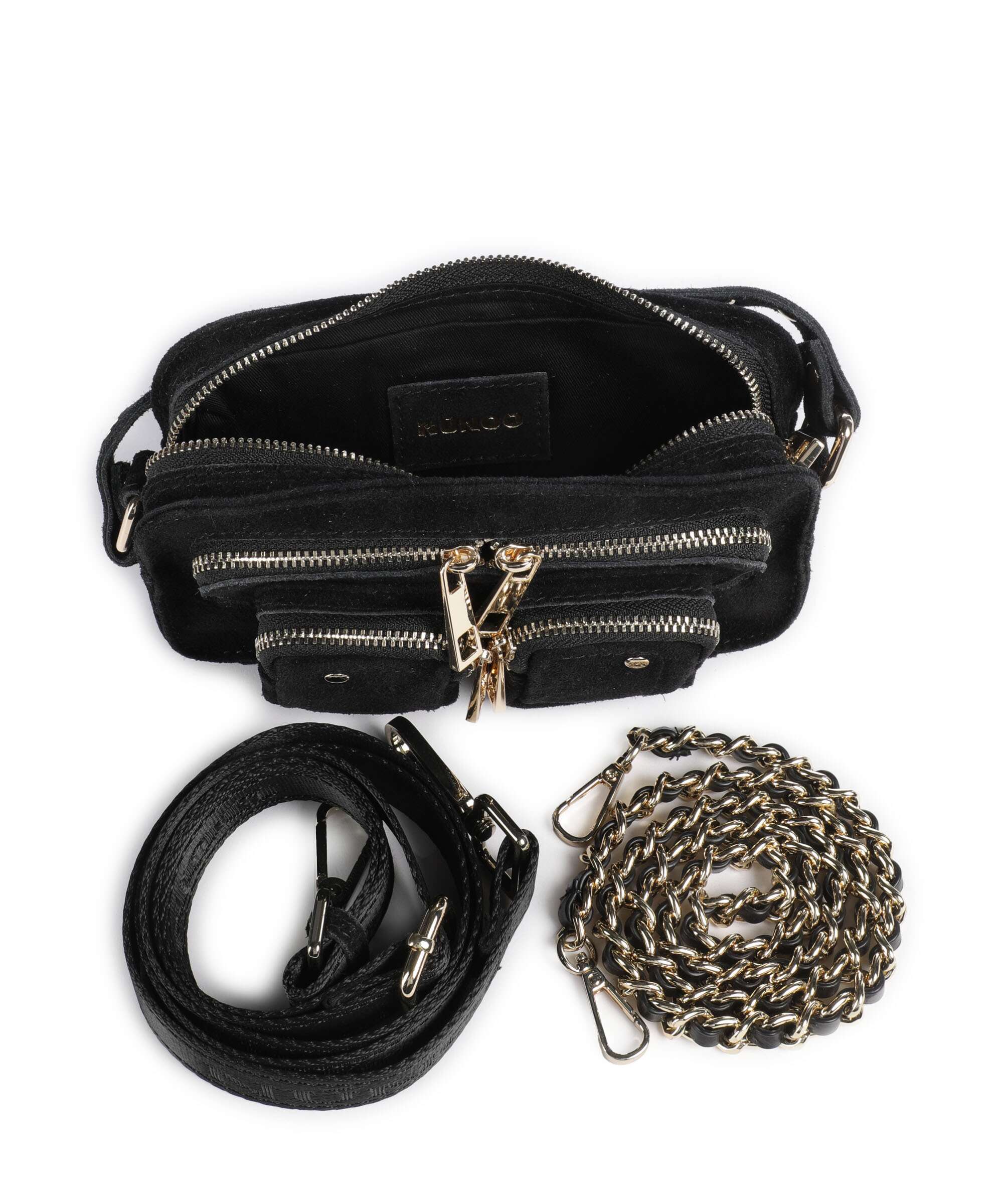 Núnoo Suede Helena Crossbody bag black - Image 6