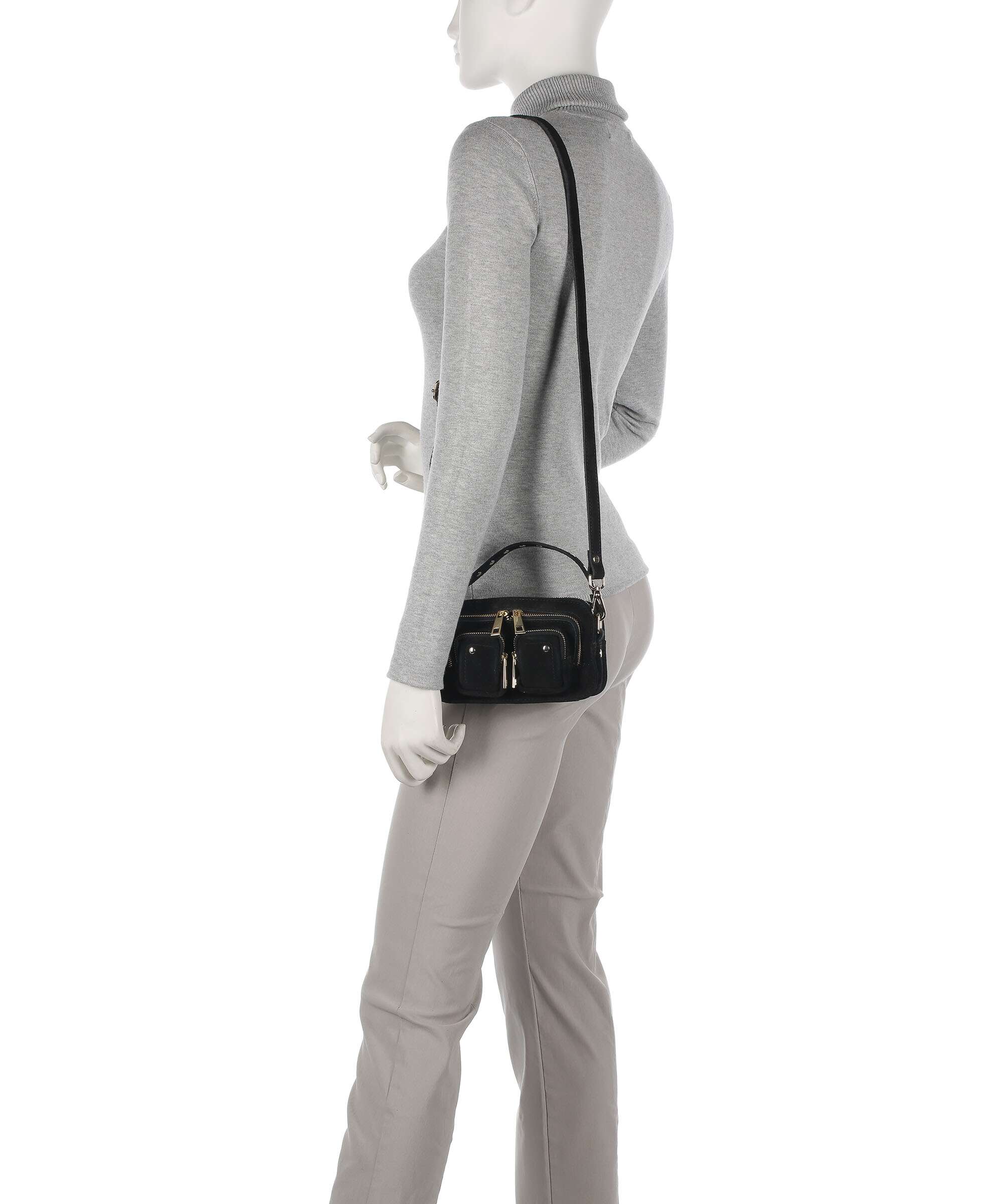 Núnoo Suede Helena Crossbody bag black - Image 3